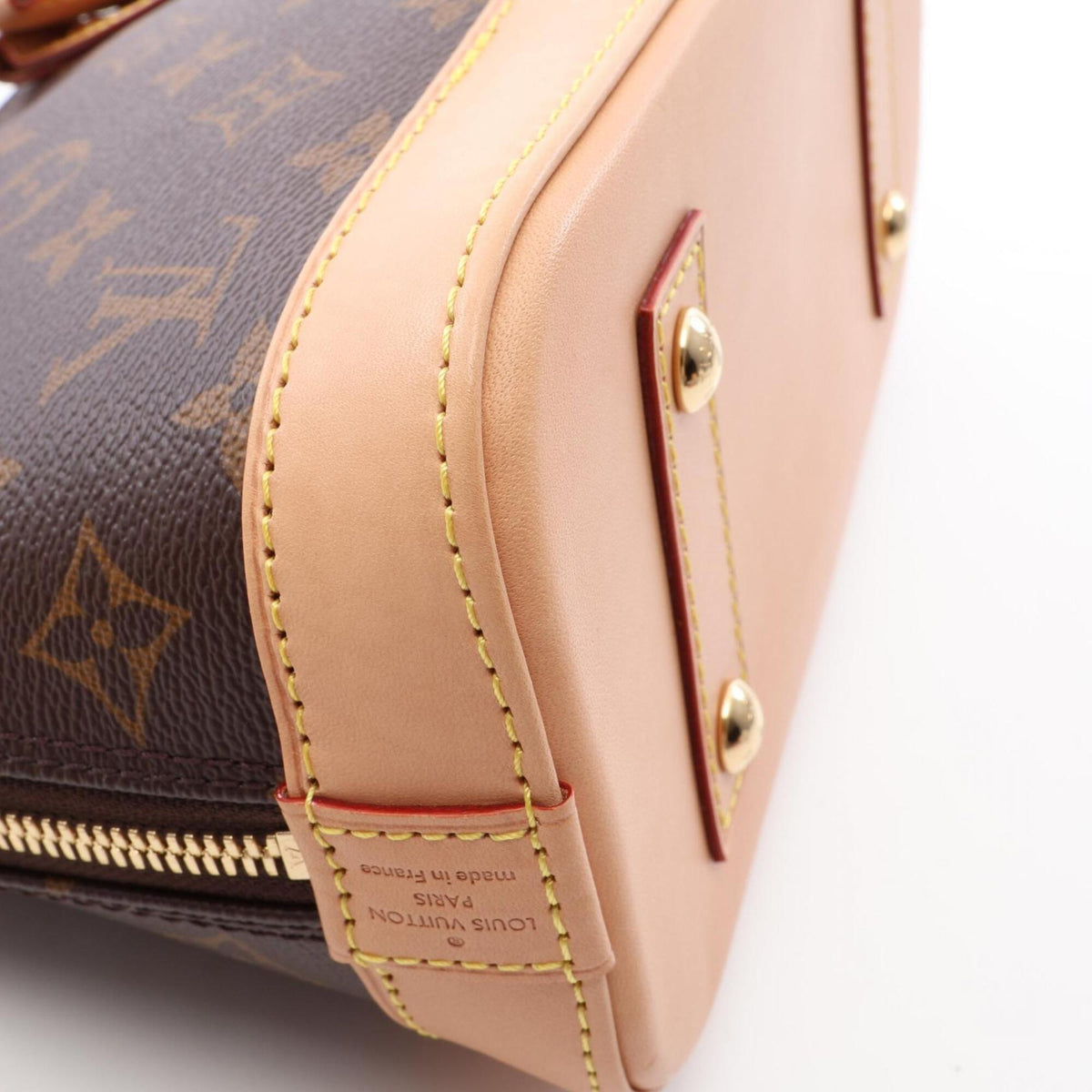 Louis Vuitton Brown Coated Canvas Leather Handbag (Pre-Owned)