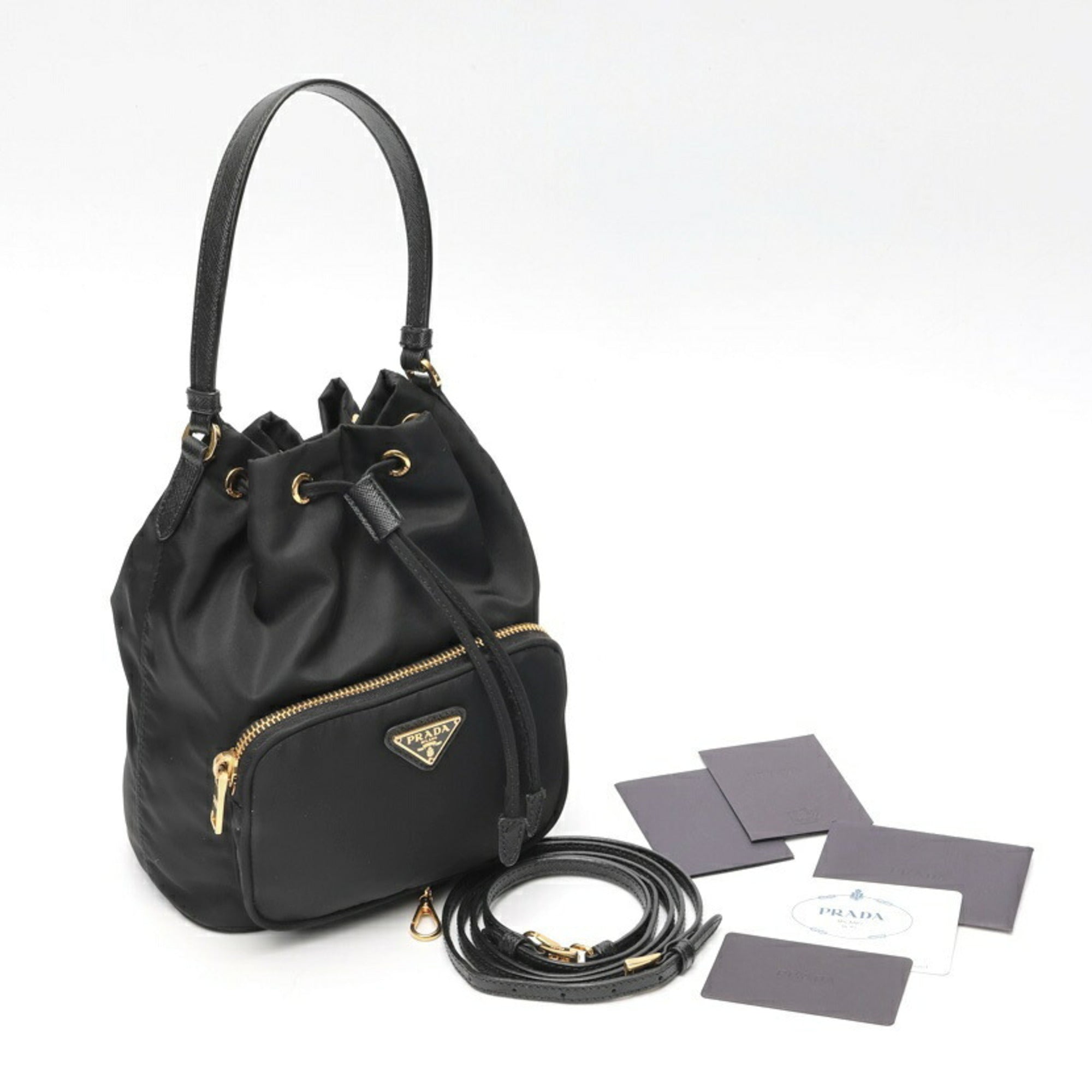 Prada Black Fabric Shoulder Bag (Pre-Owned)