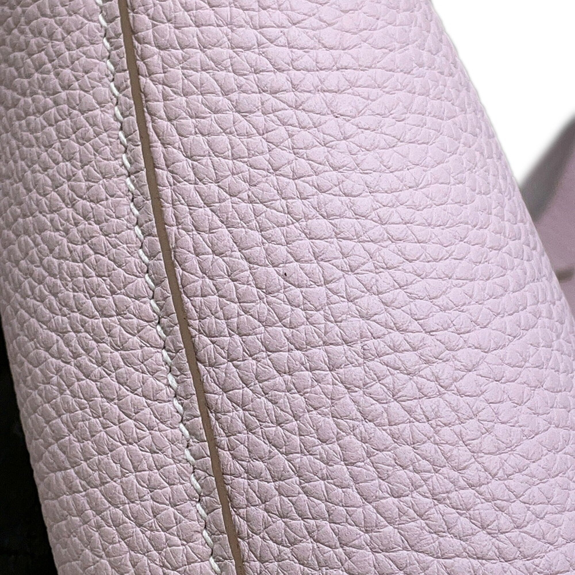 Hermes Light Pink Taurillon Clemence Leather Handbag Tote Bag (Pre-Owned)