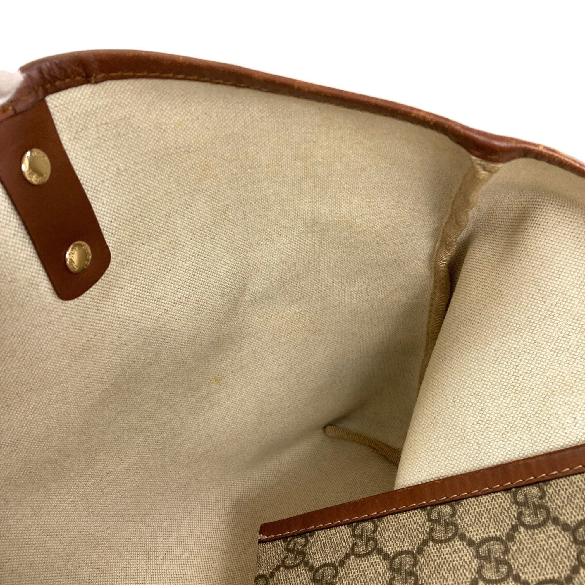 Gucci Brown Pvc Tote Bag (Pre-Owned)