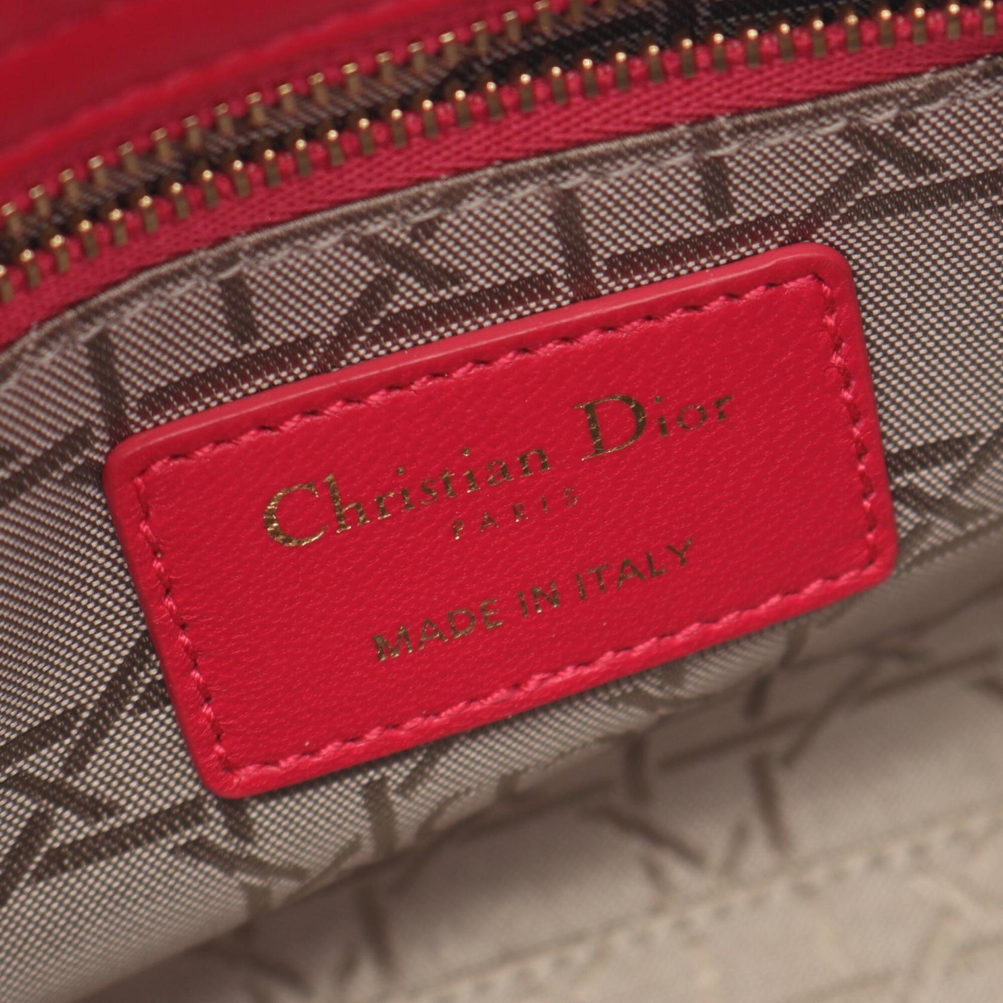 Christian Dior Pink Leather Handbag (Pre-Owned)