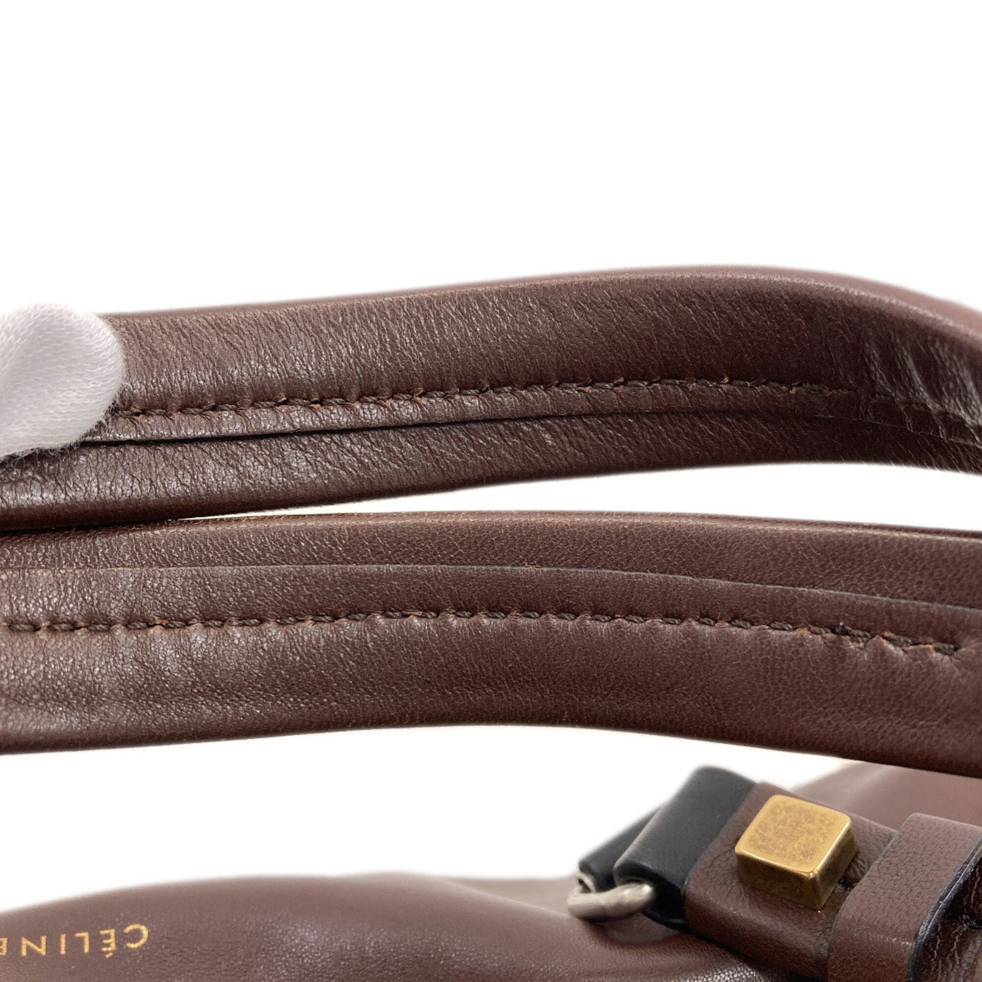 Celine Brown Leather Handbag (Pre-Owned)