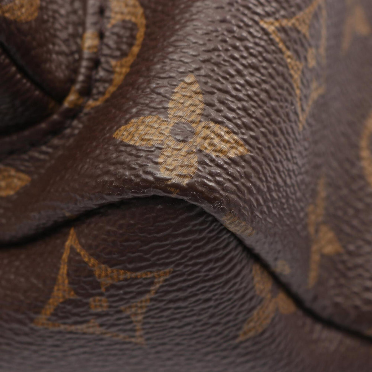 Louis Vuitton Black Brown Coated Canvas Leather Backpack Handbag (Pre-Owned)