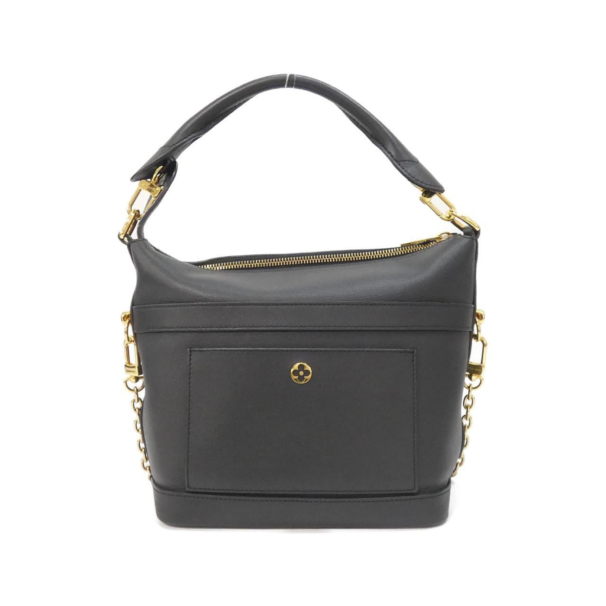 Louis Vuitton Black Leather Shoulder Bag (Pre-Owned)