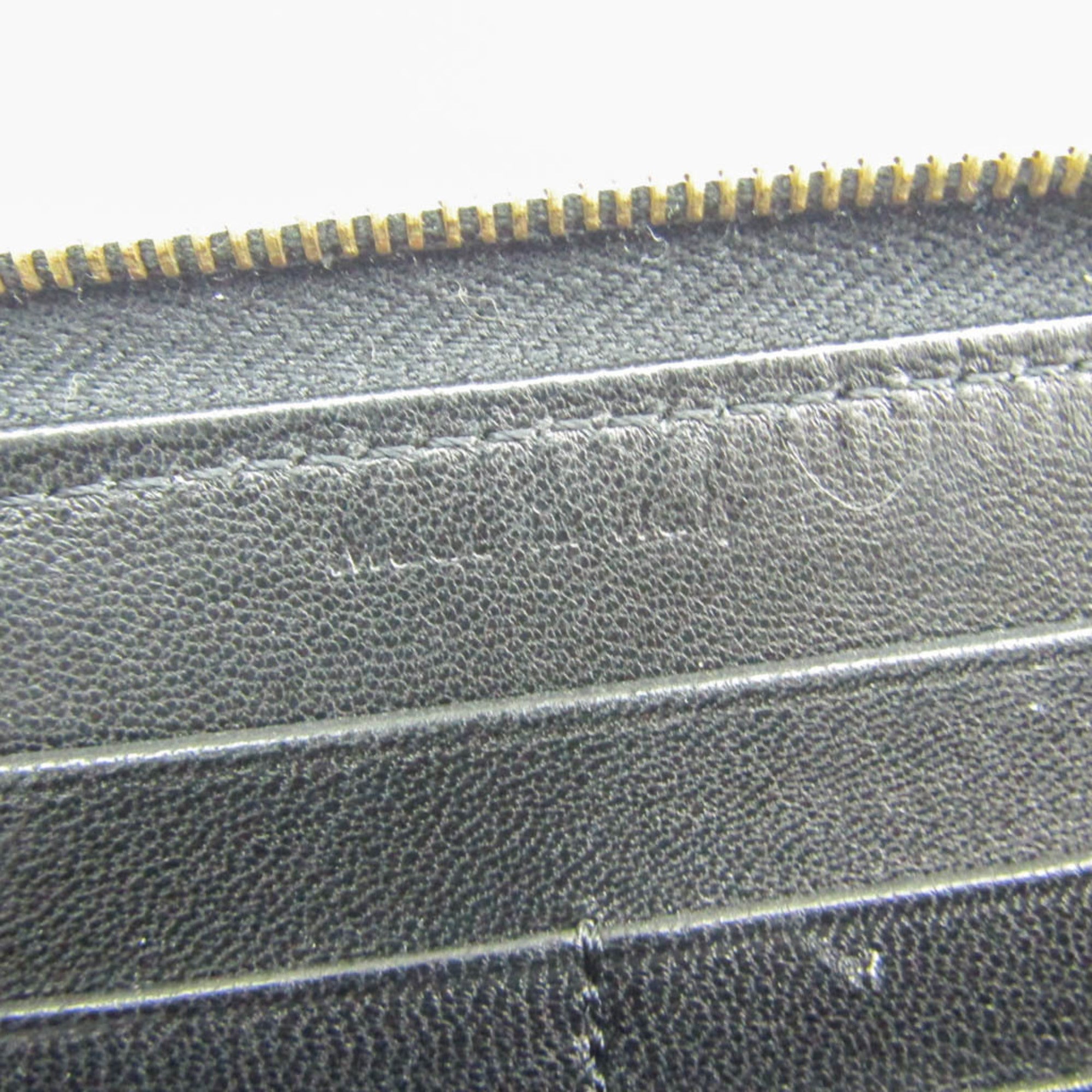 Celine Navy Leather Long Wallet (Bi-Fold) (Pre-Owned)