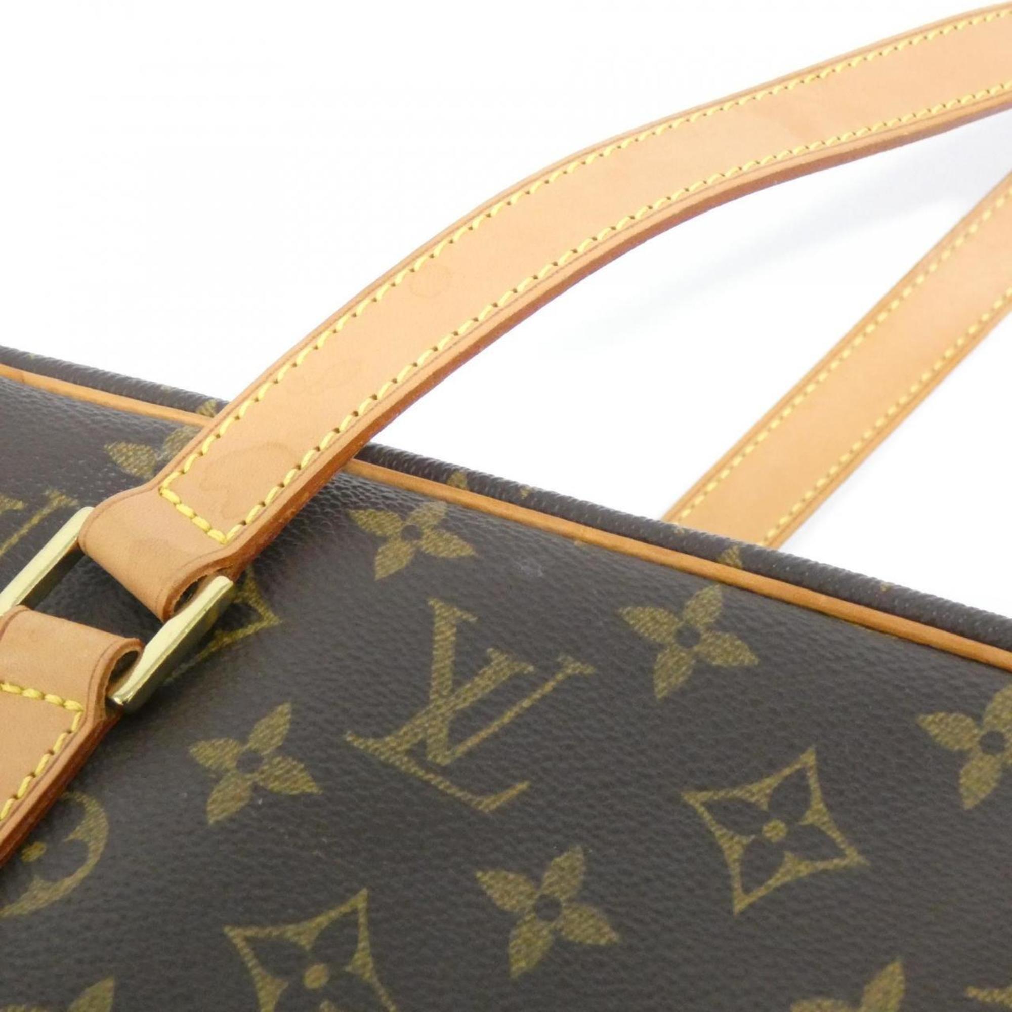 Louis Vuitton Brown Coated Canvas Shoulder Bag (Pre-Owned)