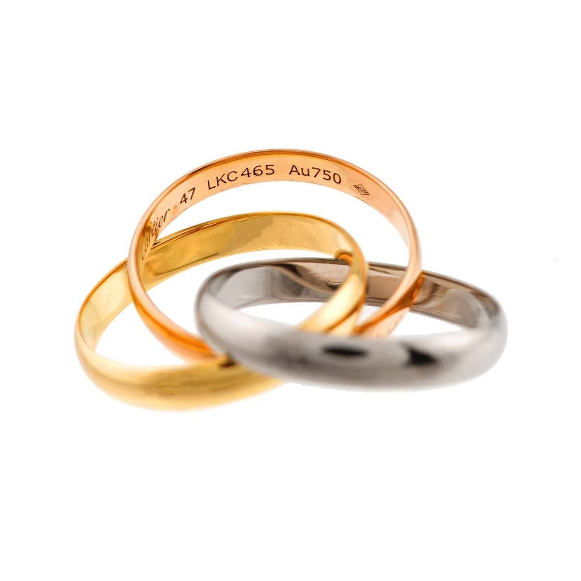 Cartier Yellow Gold (18K) Pink Gold (18K) White Gold (18K) Band Ring (Pre-Owned)