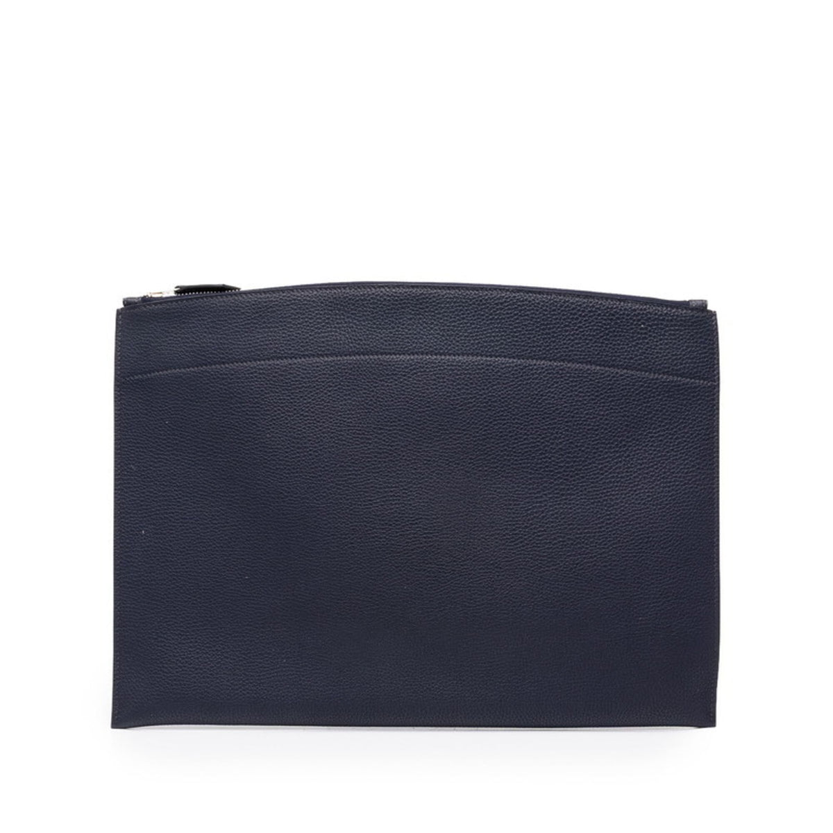 Hermes Navy Togo Leather Clutch Bag (Pre-Owned)