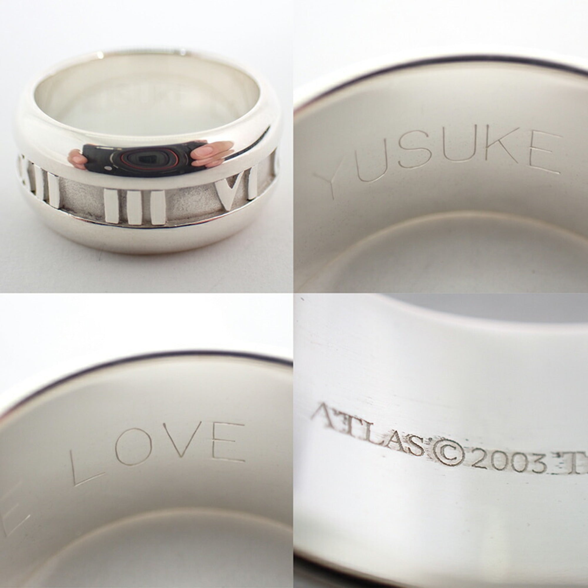 Tiffany Sterling Silver 925 Band Ring (Pre-Owned)