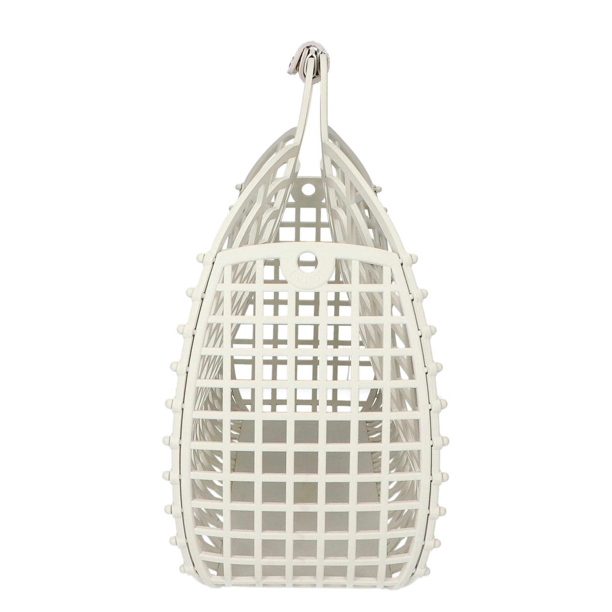 Fendi White Plastic Basket Handbag (Pre-Owned)
