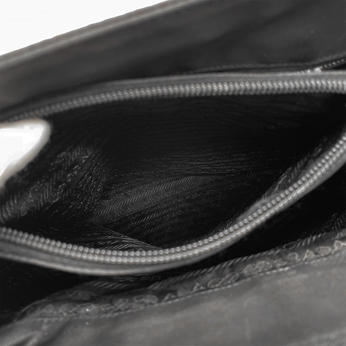 Prada Black Nylon Plastic Handbag Shoulder Bag (Pre-Owned)