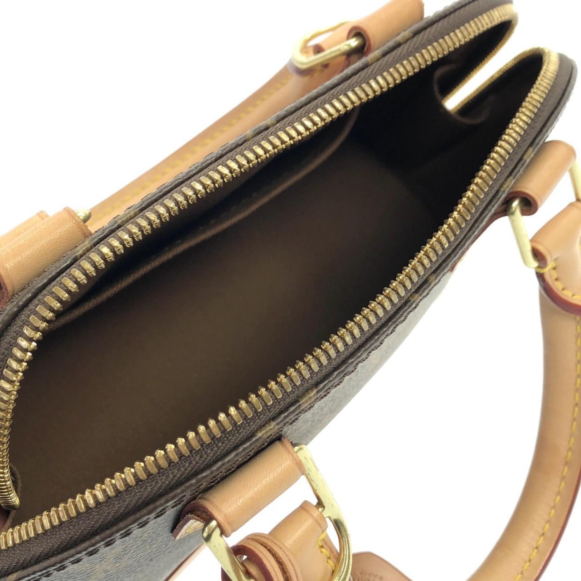Louis Vuitton Brown Coated Canvas Handbag (Pre-Owned)