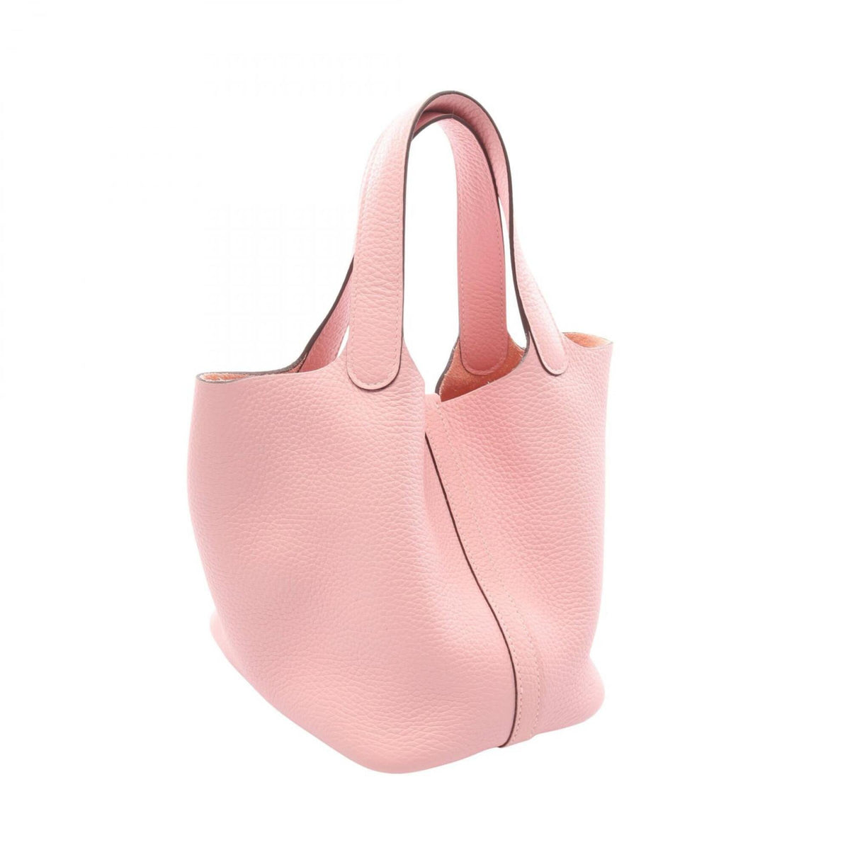 Hermes Pink Taurillon Clemence Leather Handbag (Pre-Owned)