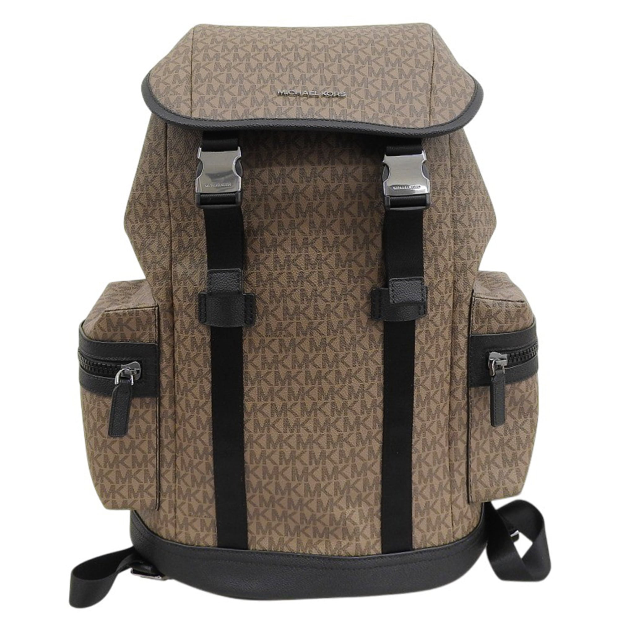 Michael Kors Brown Coated Canvas Backpack (Pre-Owned)