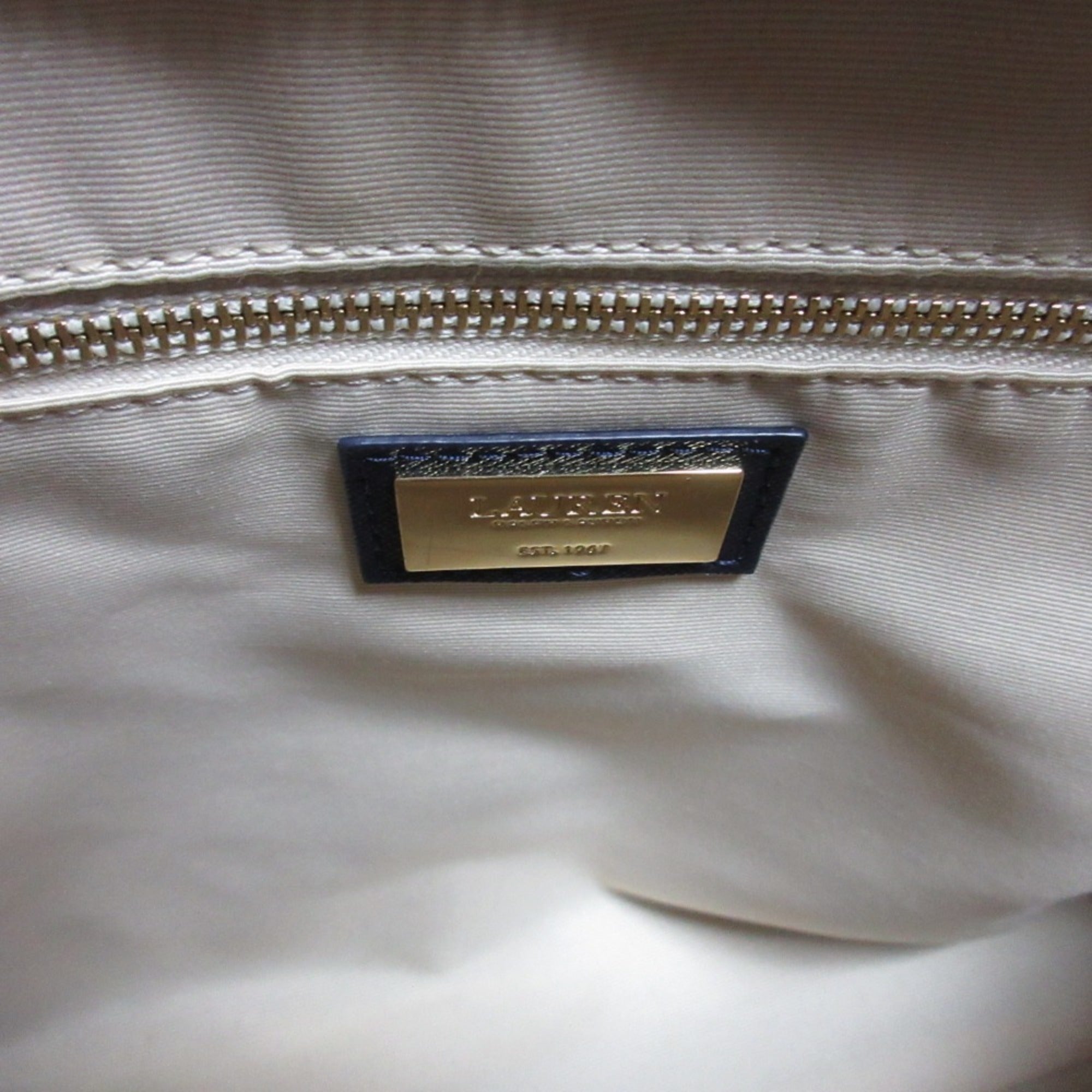 Ralph Lauren Navy Shoulder Bag Tote Bag (Pre-Owned)