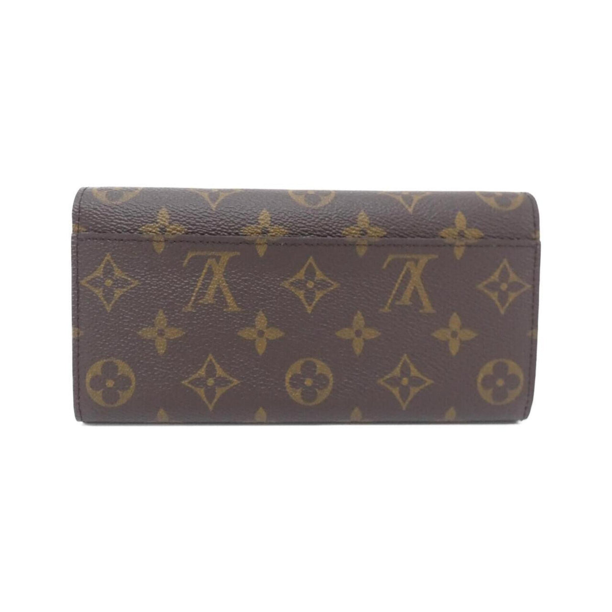 Louis Vuitton Brown Coated Canvas Long Wallet (Bi-Fold) (Pre-Owned)