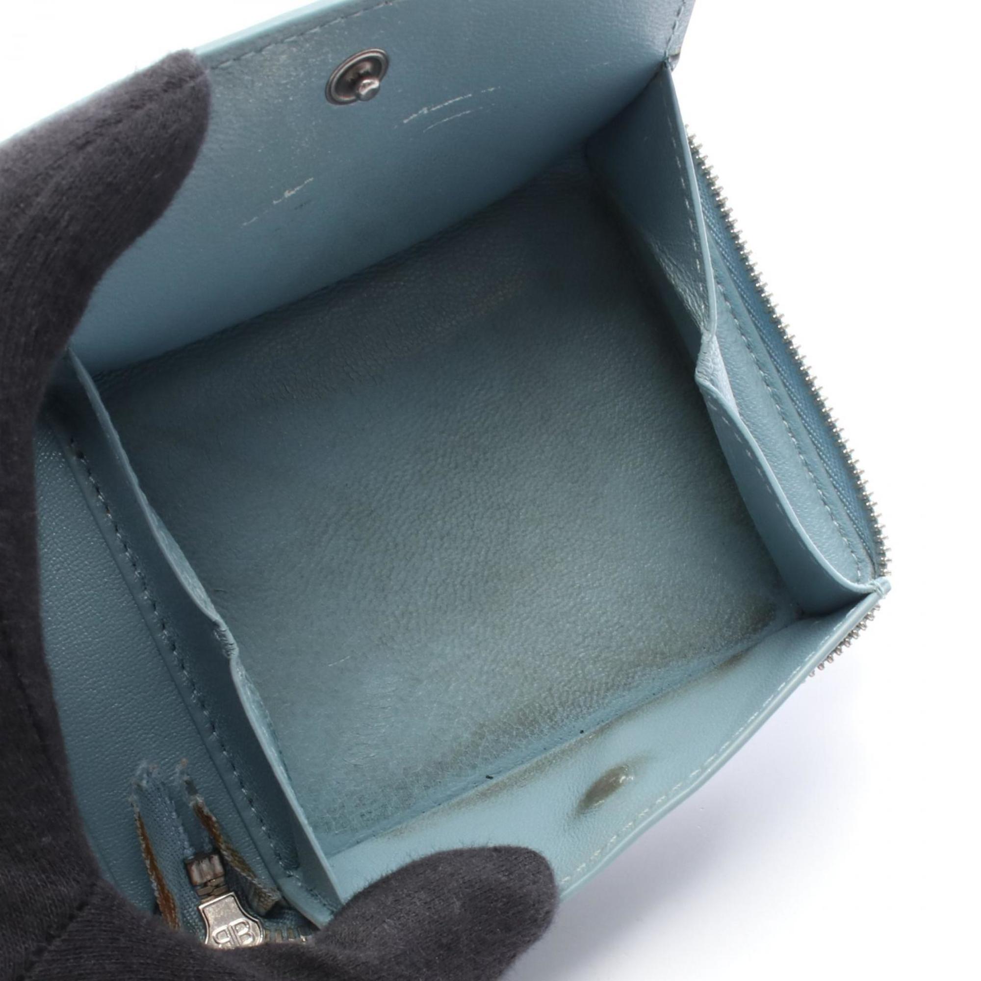 Balenciaga Blue Leather Wallet (Bi-Fold) (Pre-Owned)