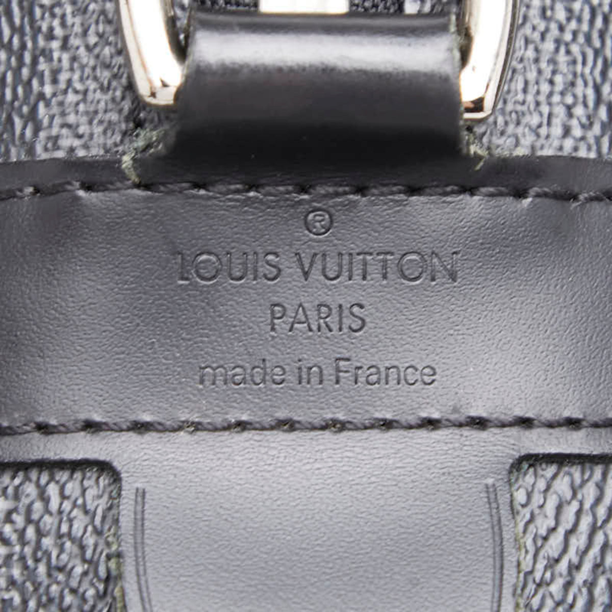 Louis Vuitton Black Gray Pvc Leather Briefcase (Pre-Owned)