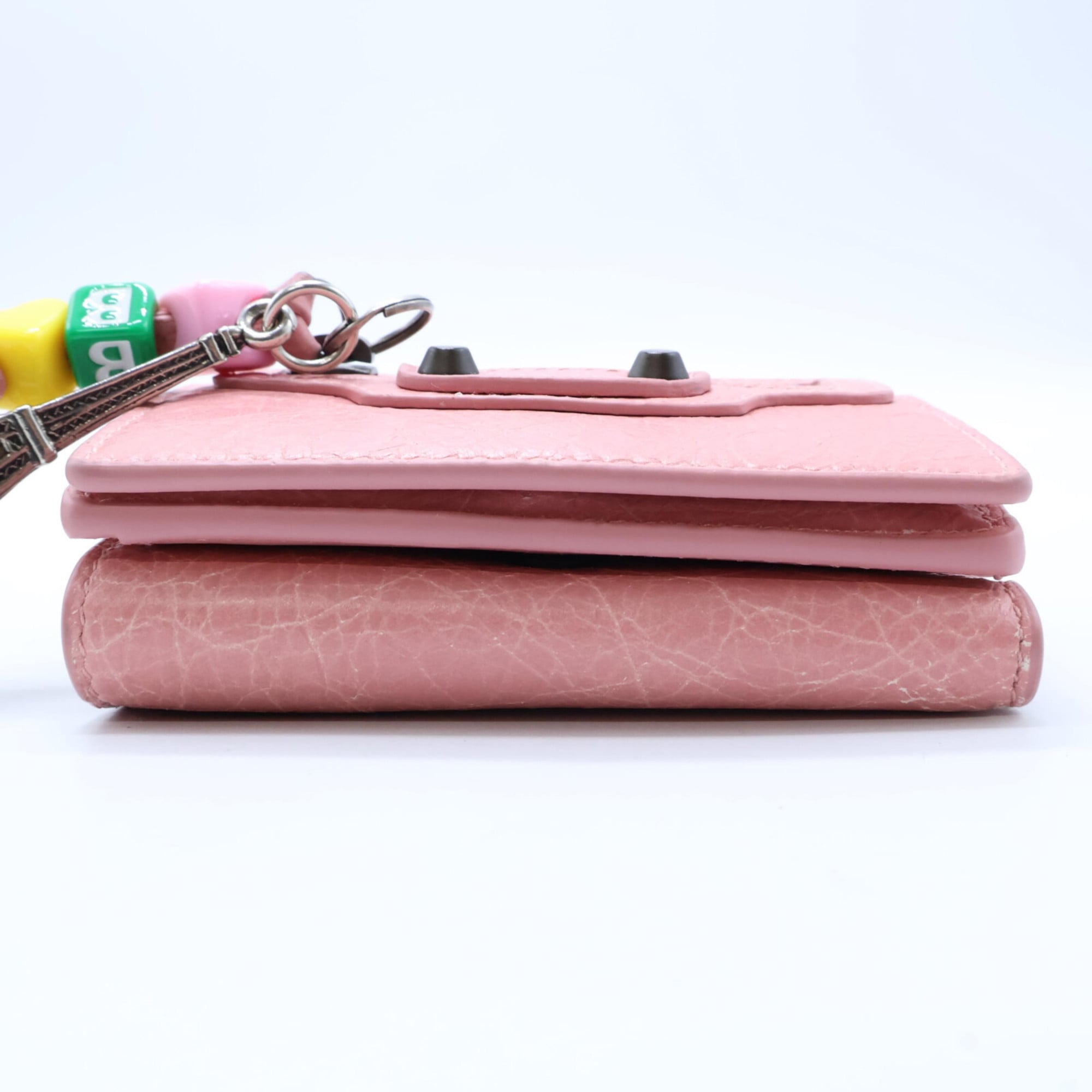 Balenciaga Pink Leather Wallet (Tri-Fold) (Pre-Owned)