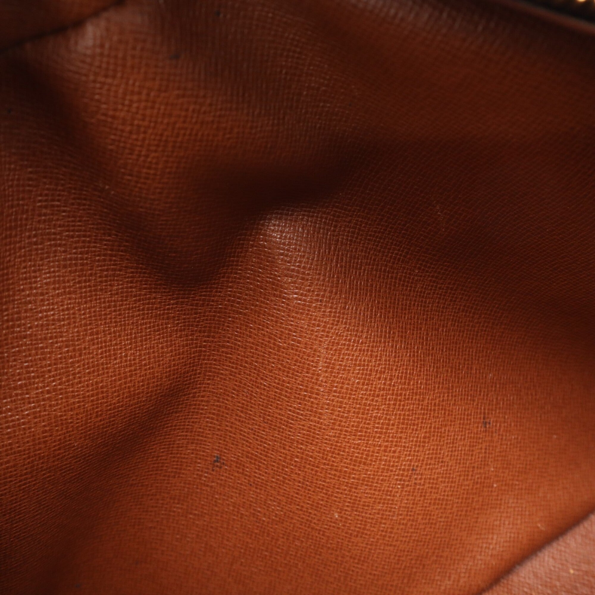 Louis Vuitton Beige Brown Monogram Coated Canvas Leather Shoulder Bag (Pre-Owned)