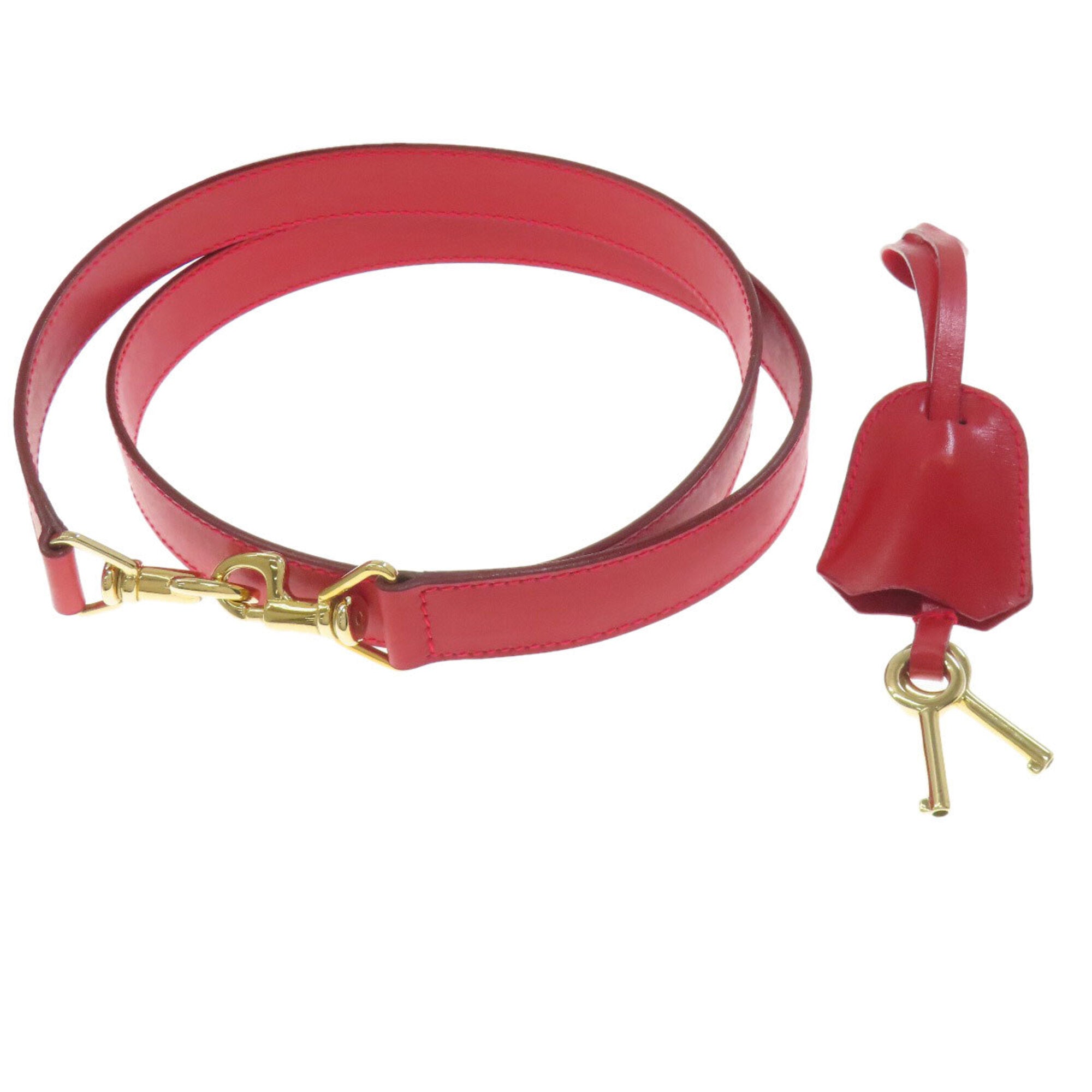 Gucci Red Color Leather Handbag (Pre-Owned)
