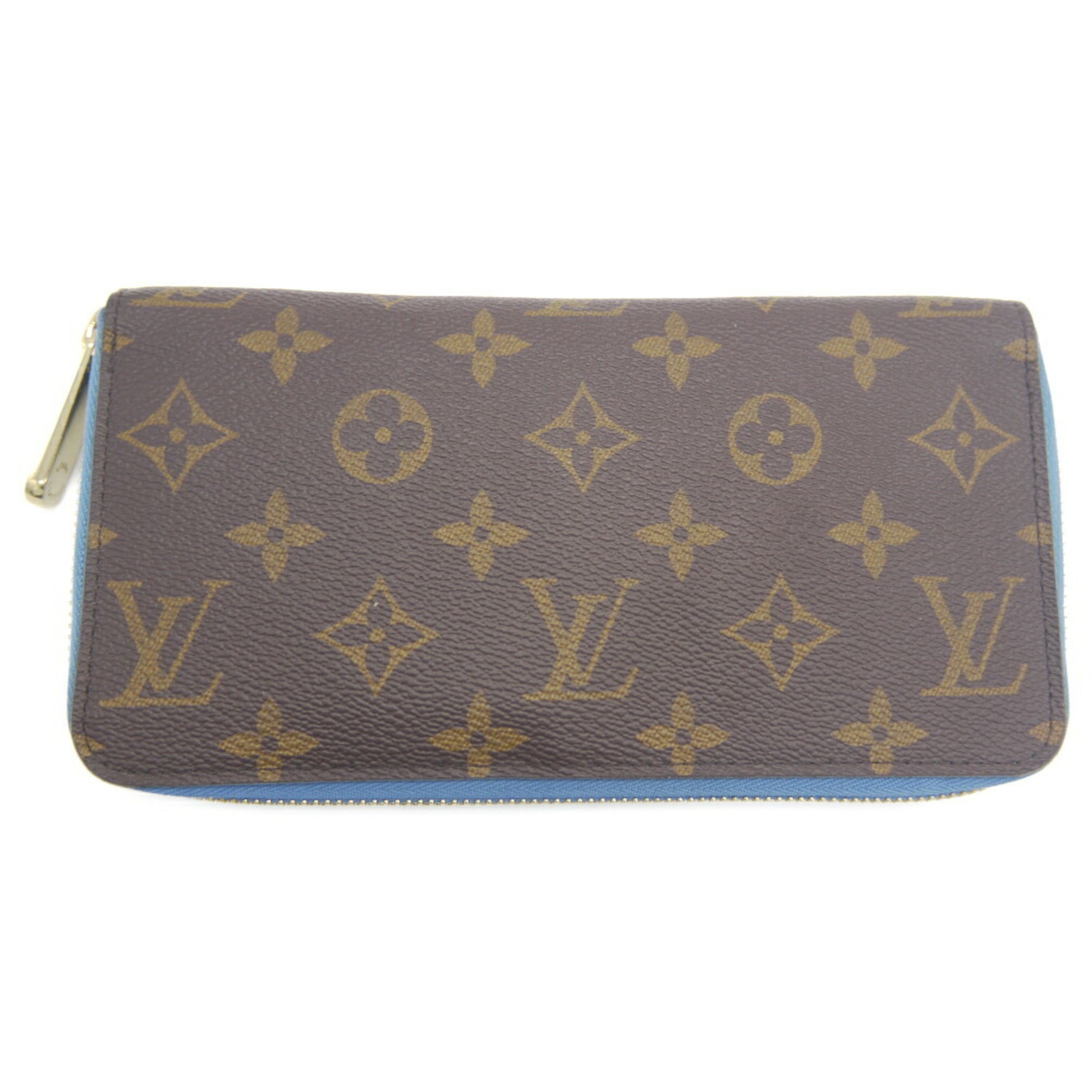 Louis Vuitton Blue Blue Jean Monogram Monogram Canvas Long Wallet (Bi-Fold) (Pre-Owned)