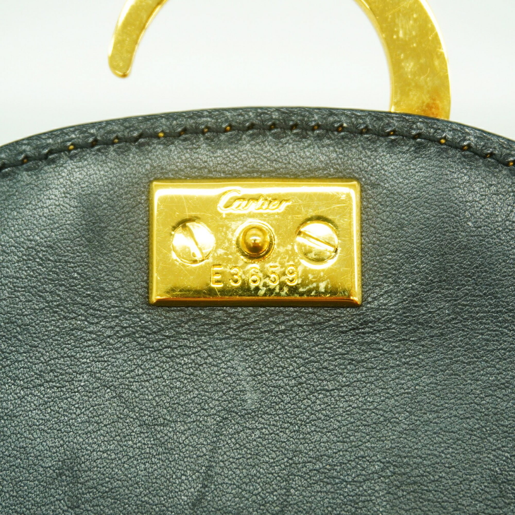 Cartier Orange Leather Handbag (Pre-Owned)