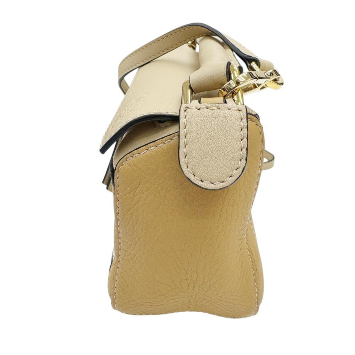 Loewe Beige Leather Handbag Shoulder Bag (Pre-Owned)