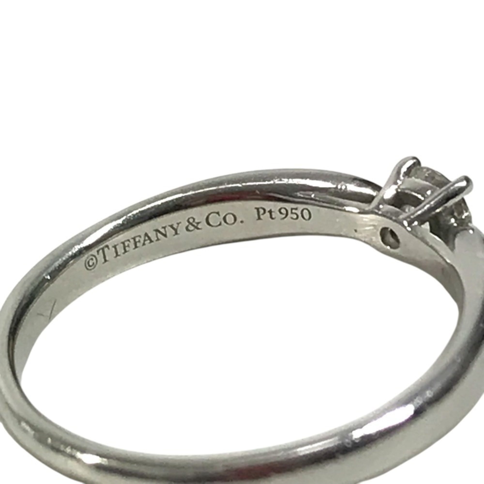 Tiffany Silver Platinum 950 Band Ring (Pre-Owned)
