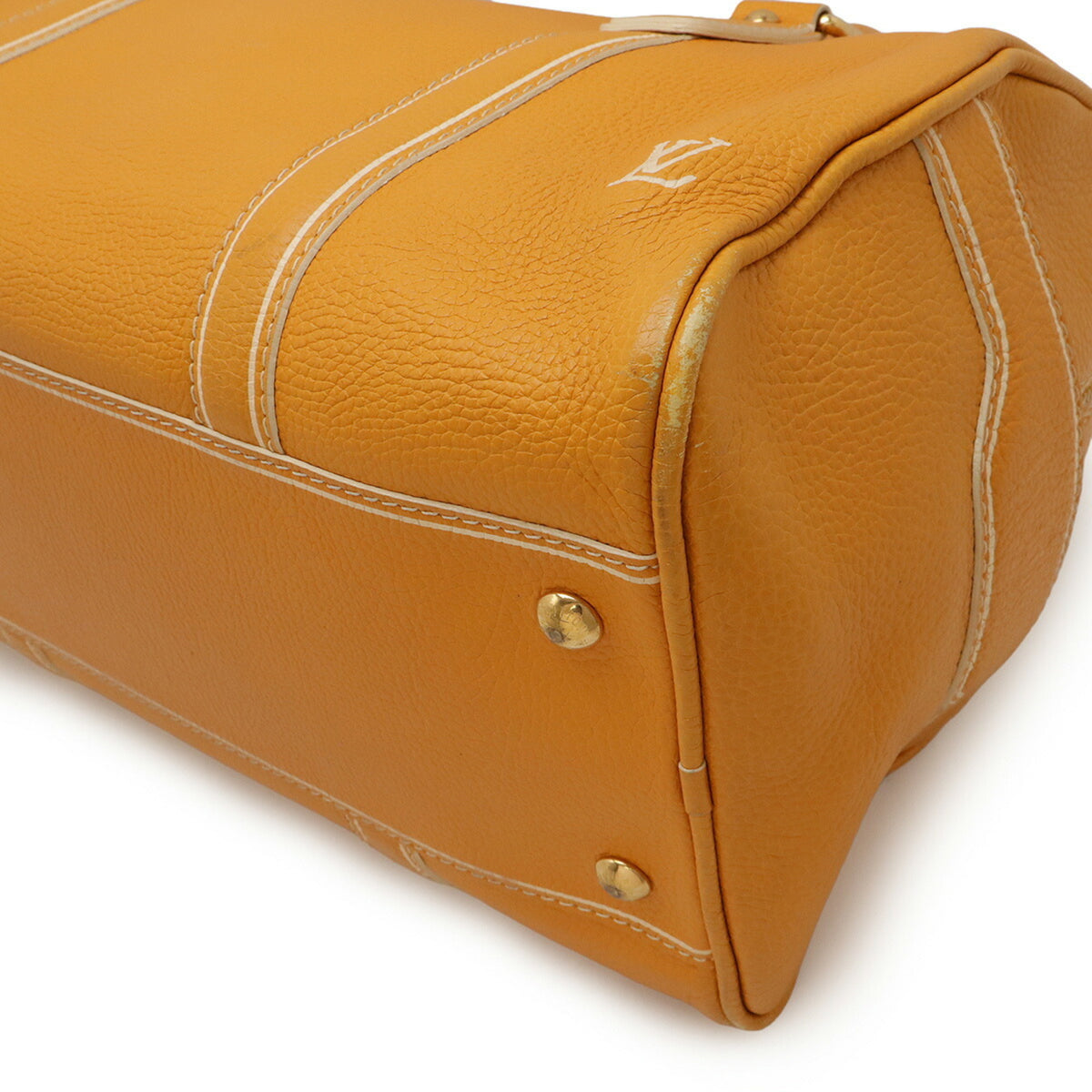 Louis Vuitton Jaune Leather Boston Bag (Pre-Owned)