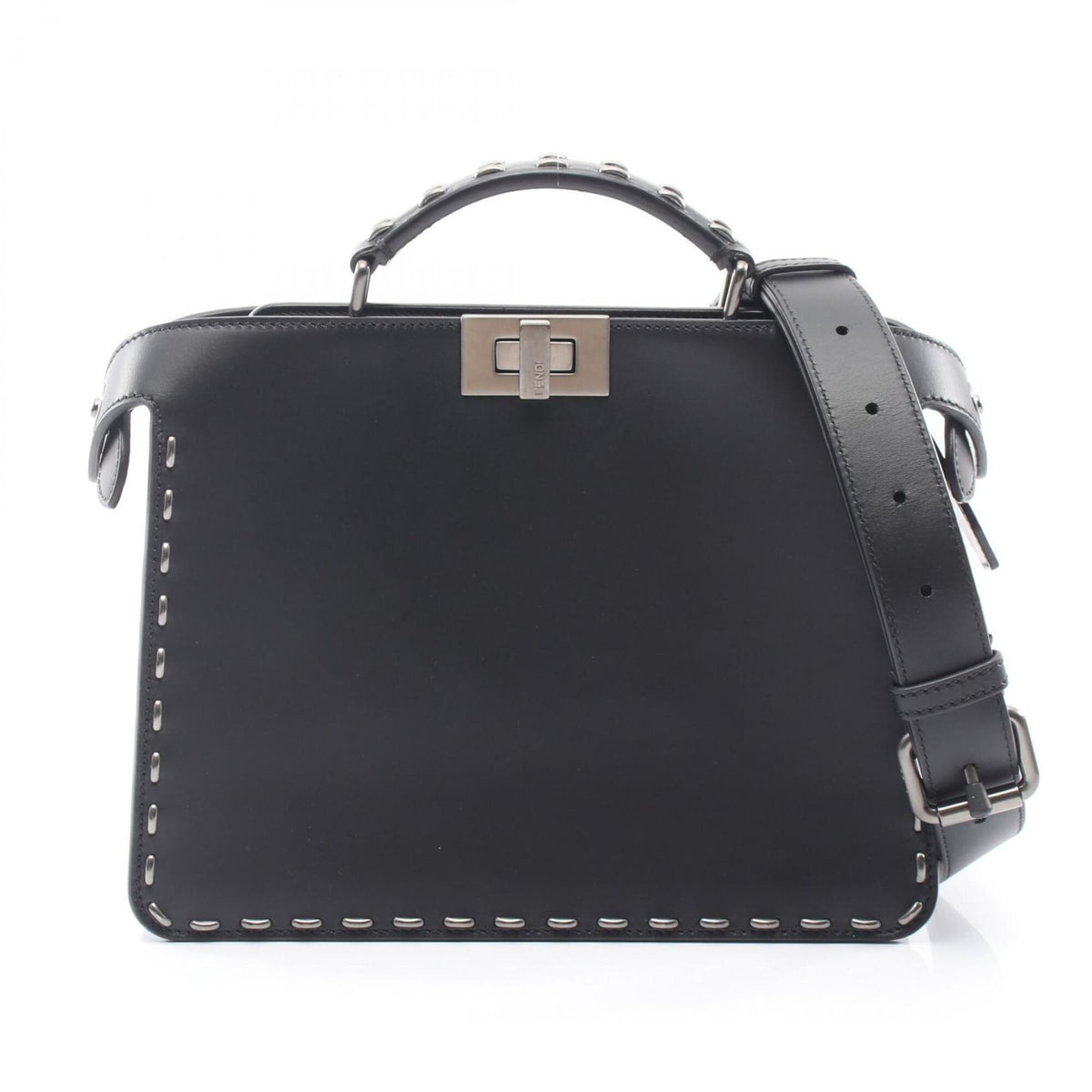 Fendi Black Leather Handbag (Pre-Owned)