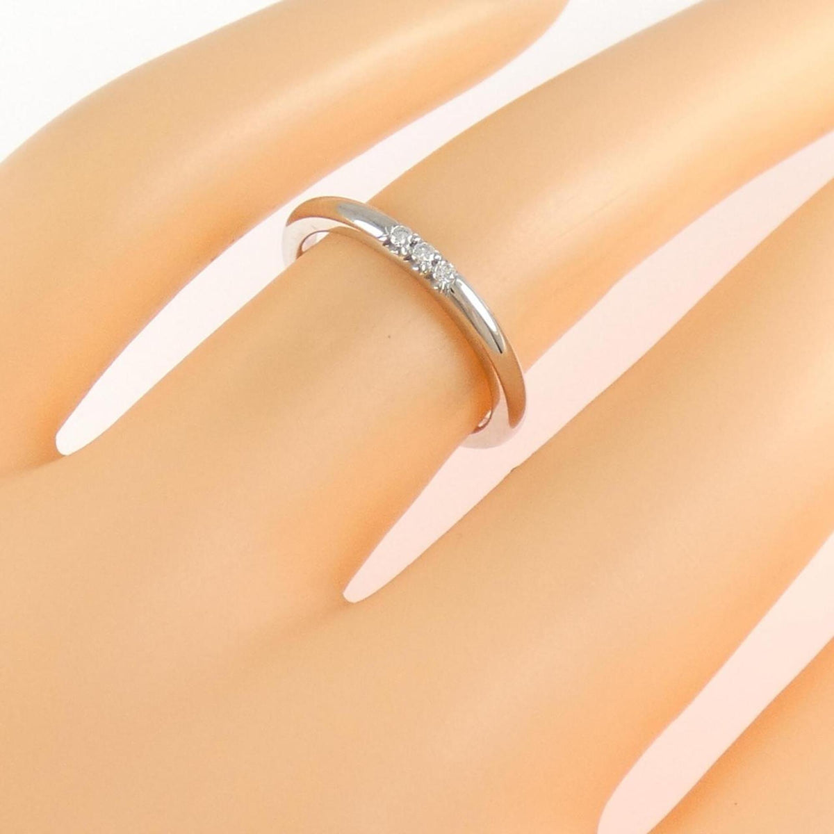 Tiffany Silver Platinum 950 Band Ring (Pre-Owned)