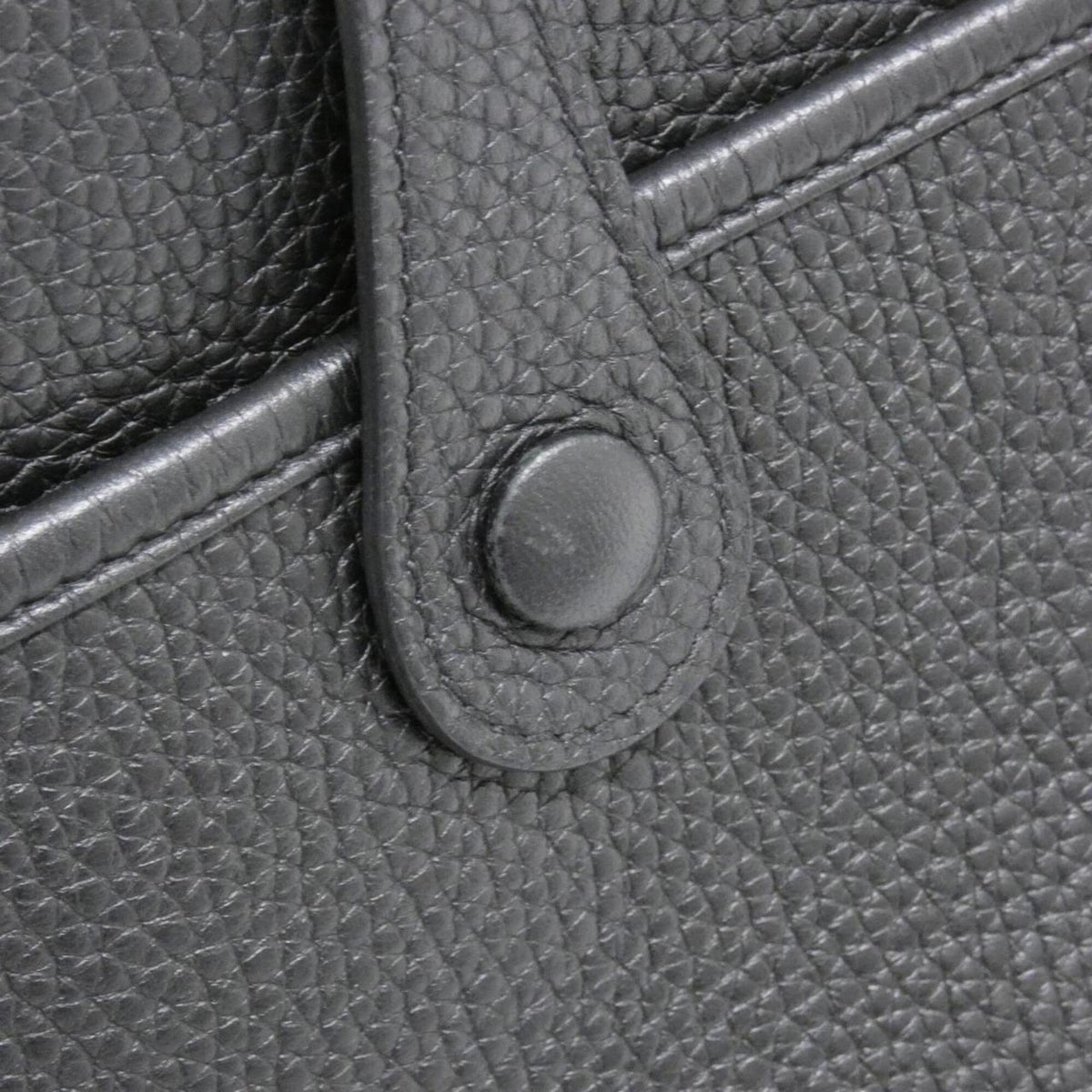 Hermes Black Taurillon Clemence Leather Shoulder Bag (Pre-Owned)