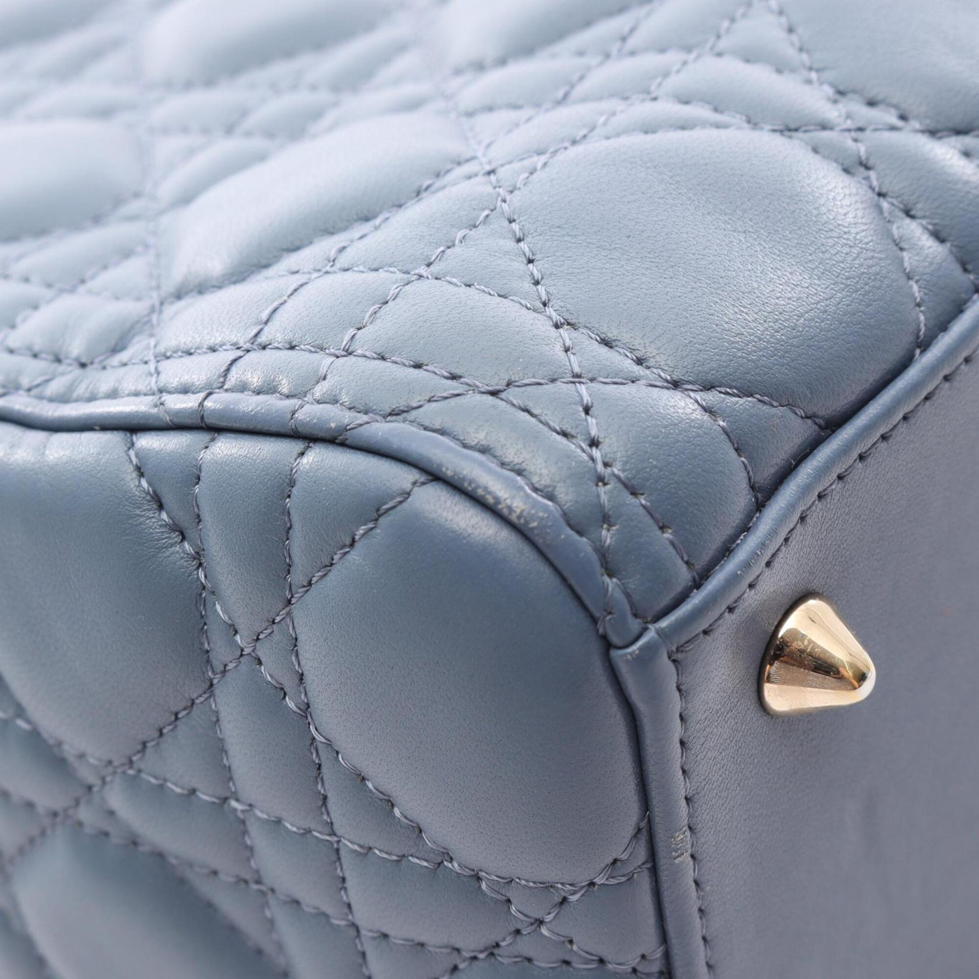 Christian Dior Blue Leather Handbag (Pre-Owned)