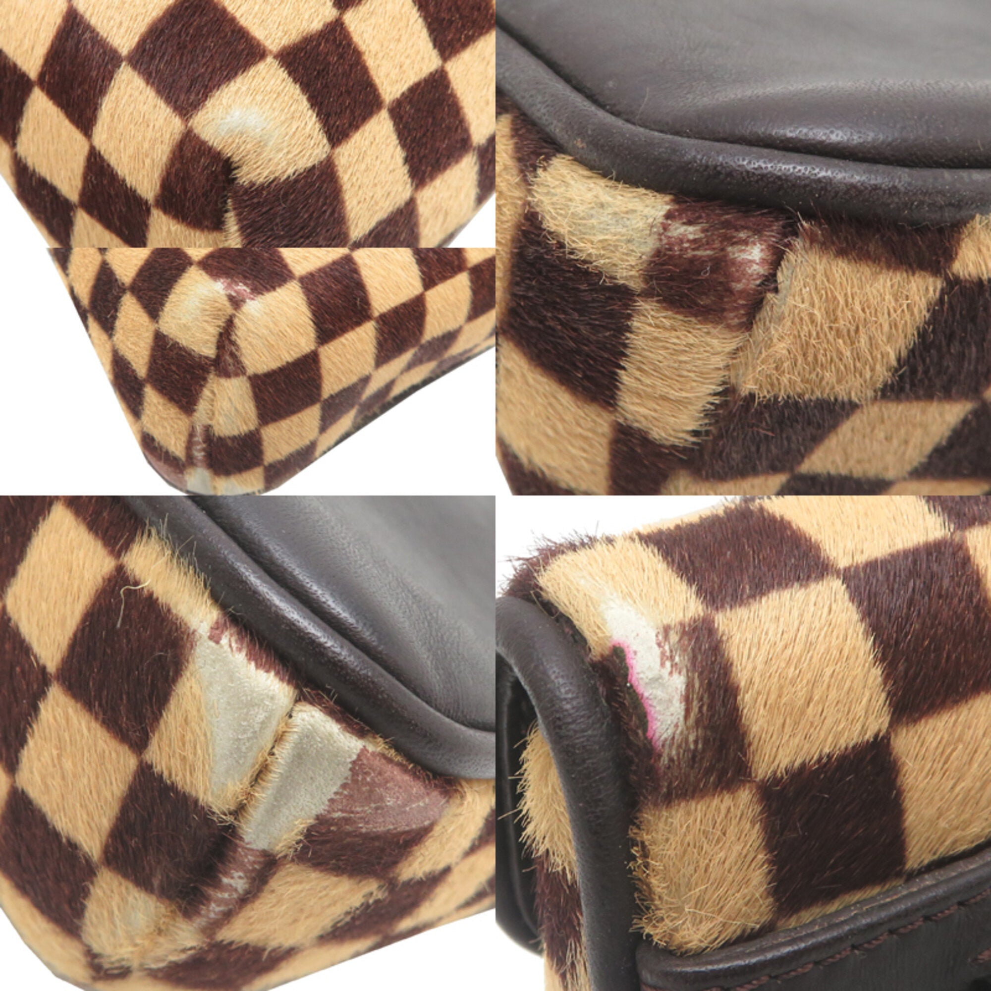Louis Vuitton Brown Ebene Leather Shoulder Bag (Pre-Owned)
