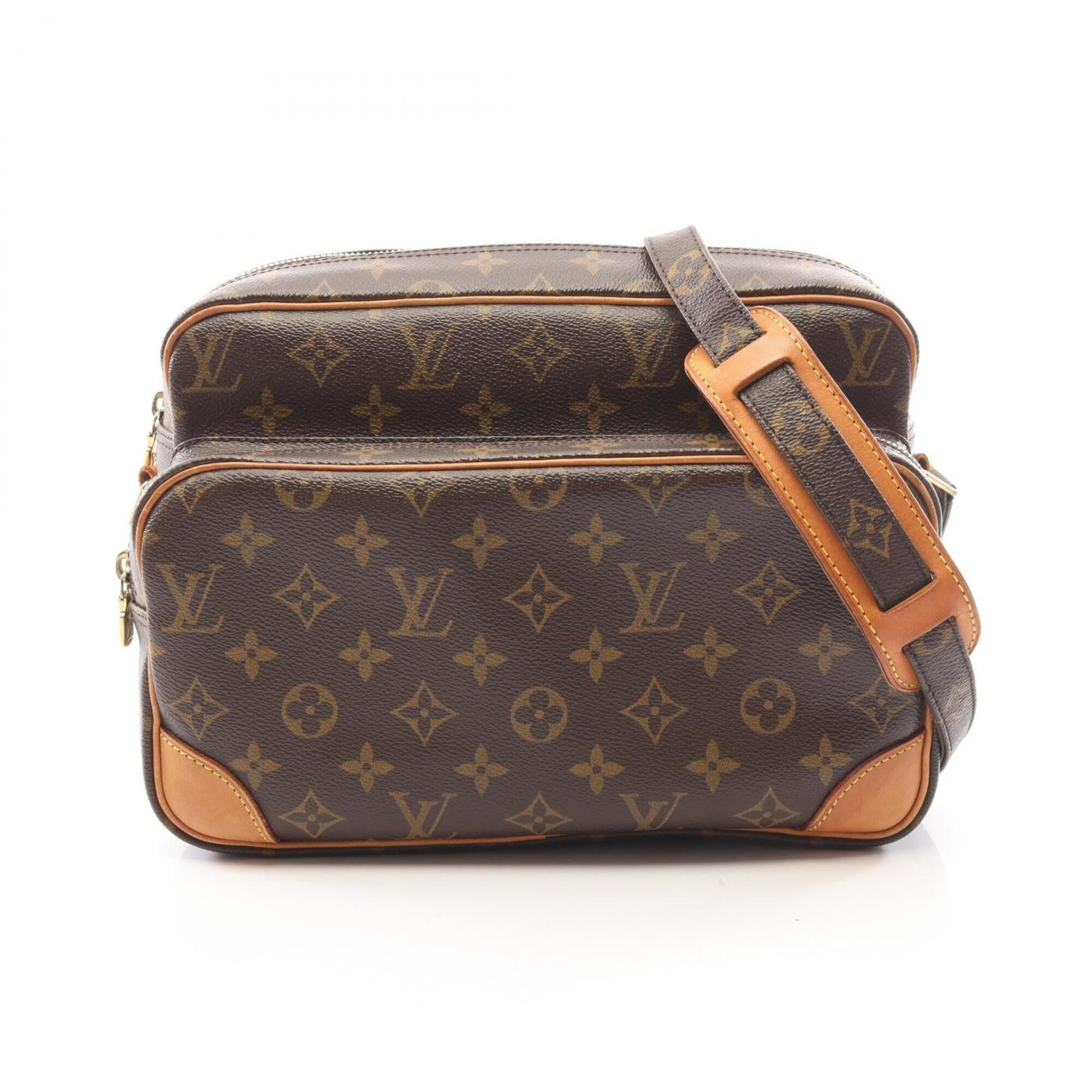 Louis Vuitton Brown Monogram Monogram Leather Handbag Shoulder Bag (Pre-Owned)