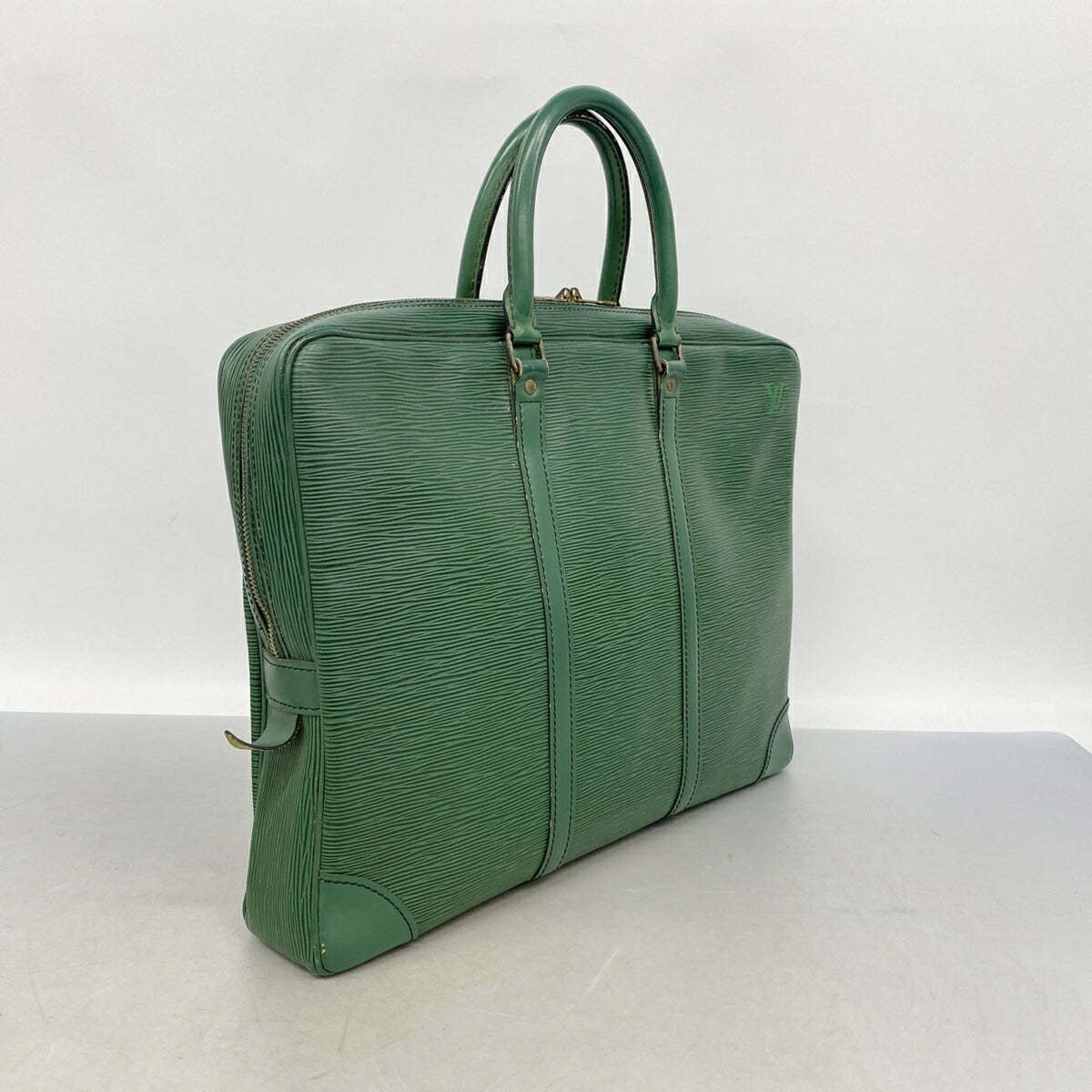 Louis Vuitton Borneo Green Briefcase (Pre-Owned)