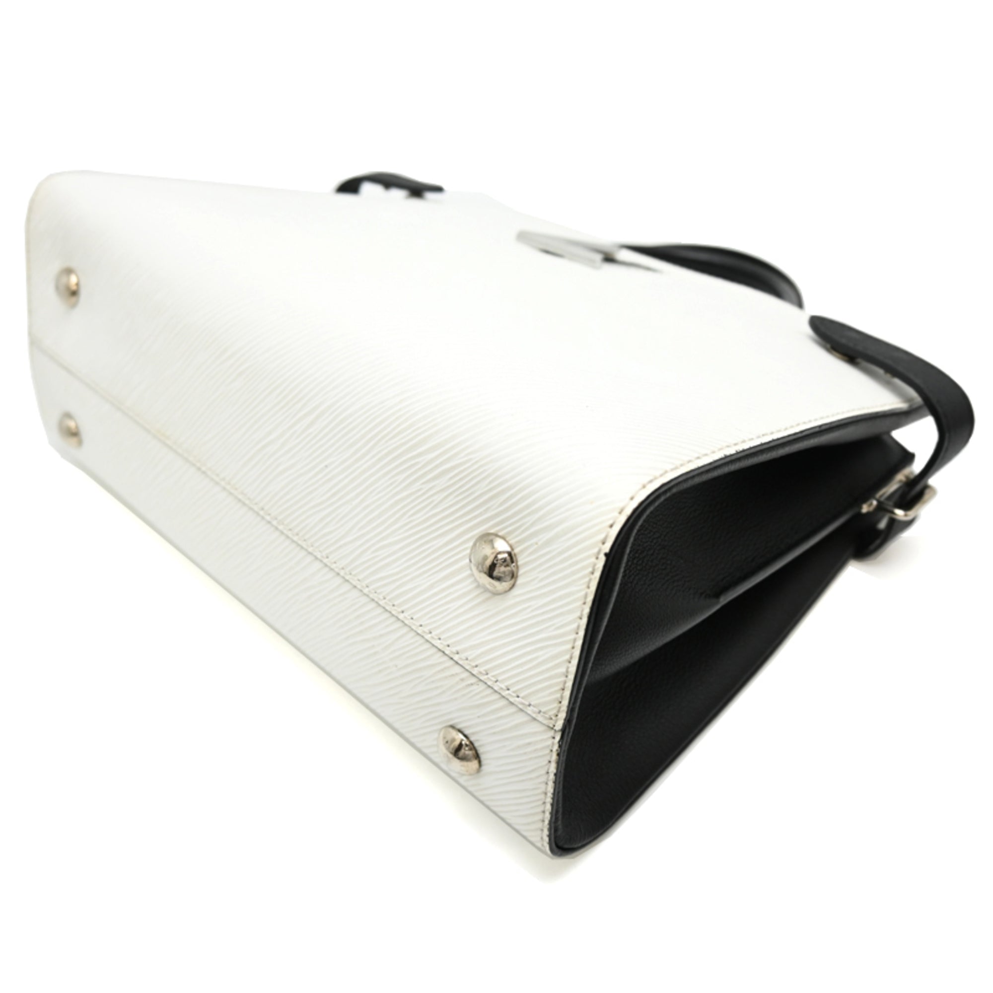 Louis Vuitton Black White Epi Leather Handbag (Pre-Owned)