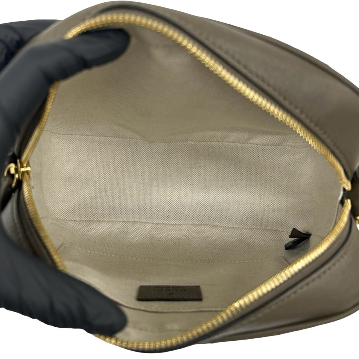 Gucci Brown Leather Pochette Shoulder Bag (Pre-Owned)