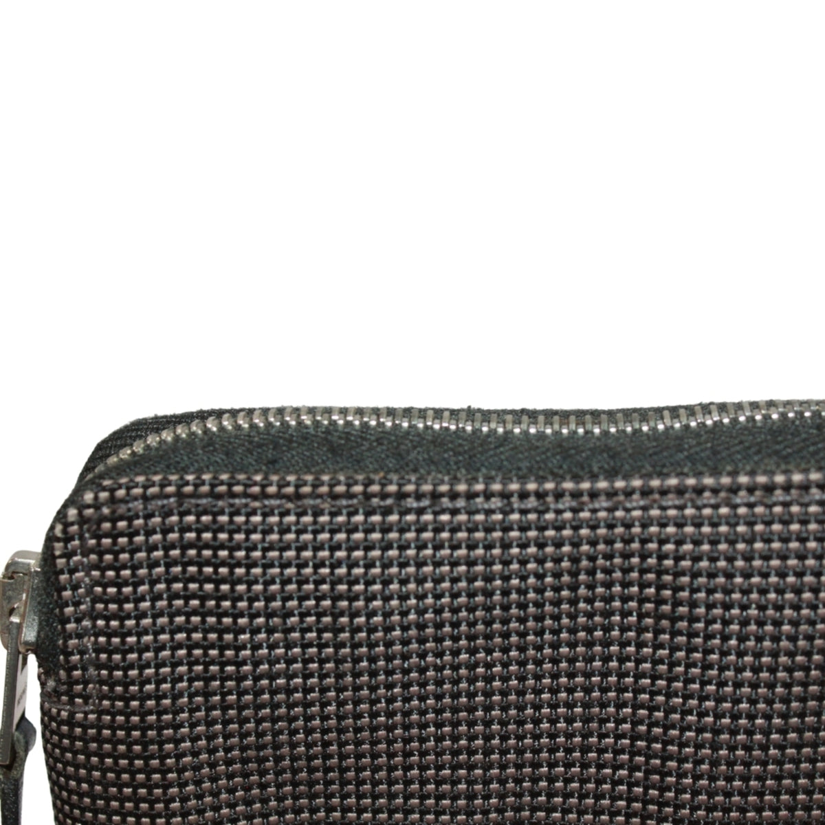 Hermes Black Gray Nylon Canvas Wallet (Bi-Fold) (Pre-Owned)