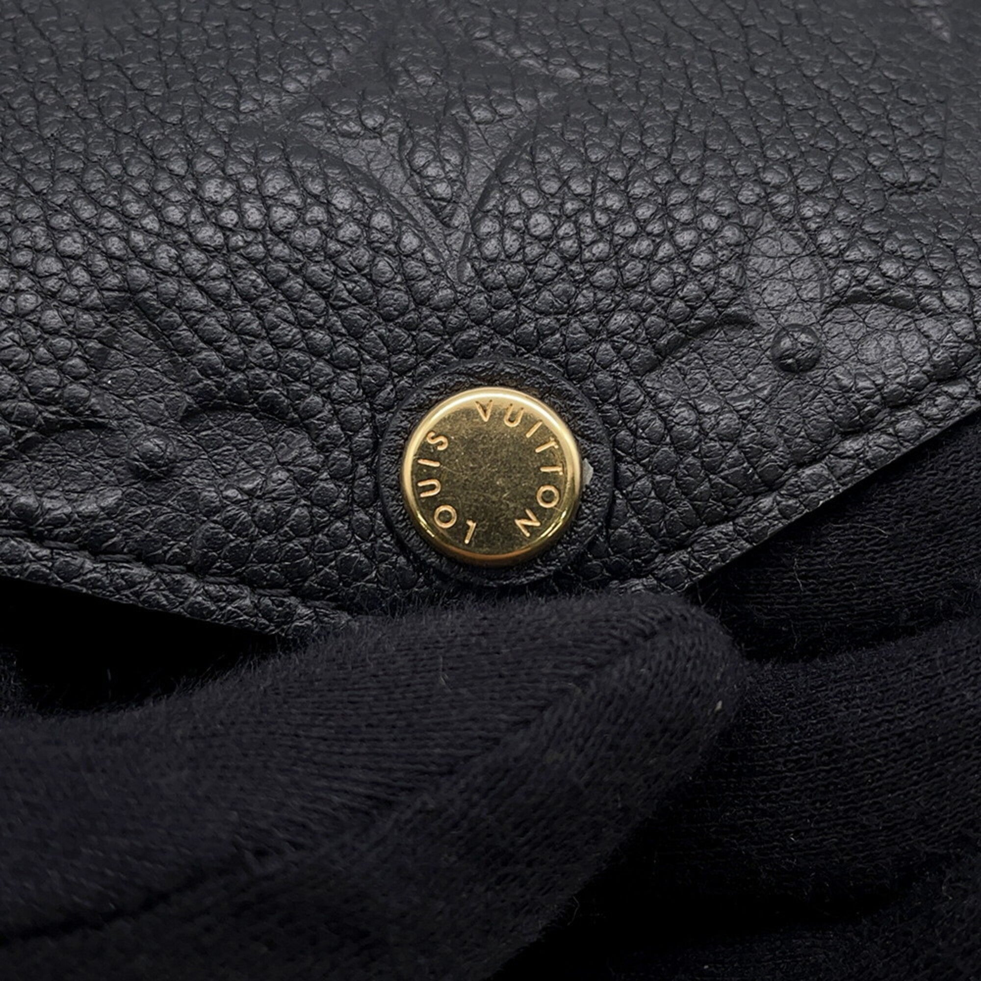 Louis Vuitton Noir Monogram Empreinte Chain/Shoulder Wallet (Pre-Owned)