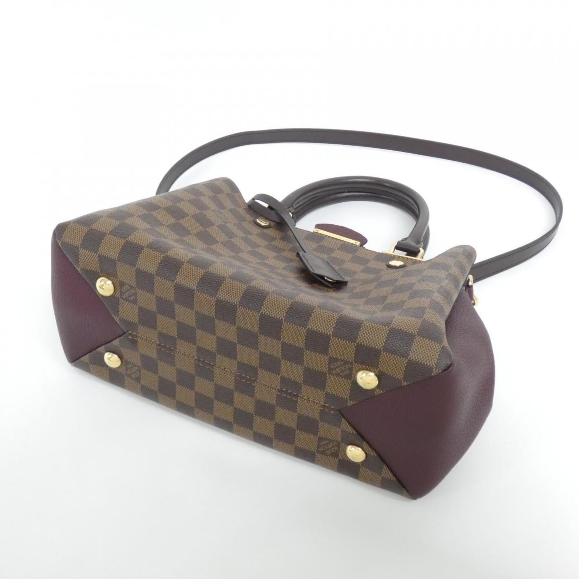 Louis Vuitton Bordeaux Ebene Coated Canvas Handbag (Pre-Owned)