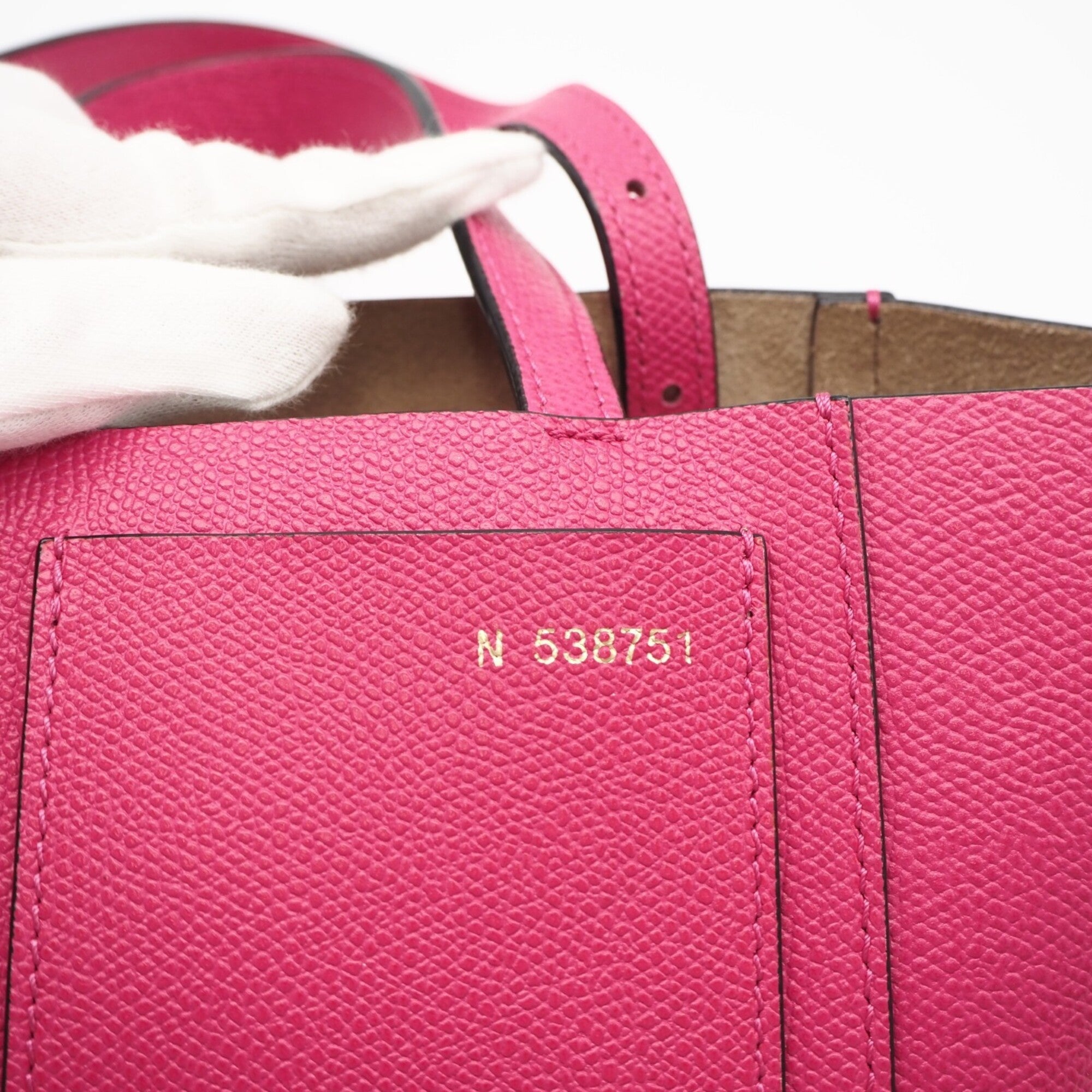 Valextra Pink Leather Handbag (Pre-Owned)