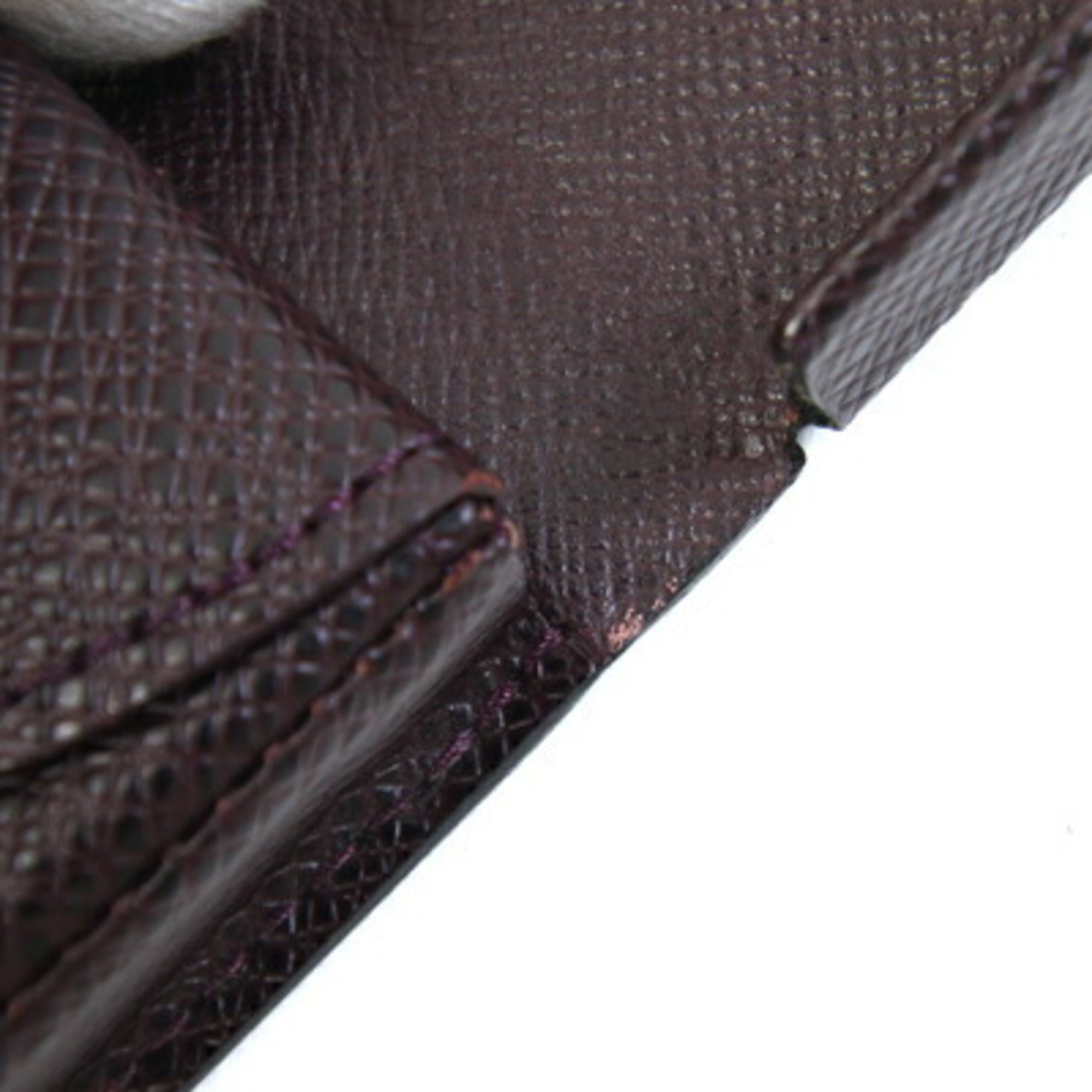 Louis Vuitton Acajou Taiga Leather Coin Purse/Coin Case (Pre-Owned)