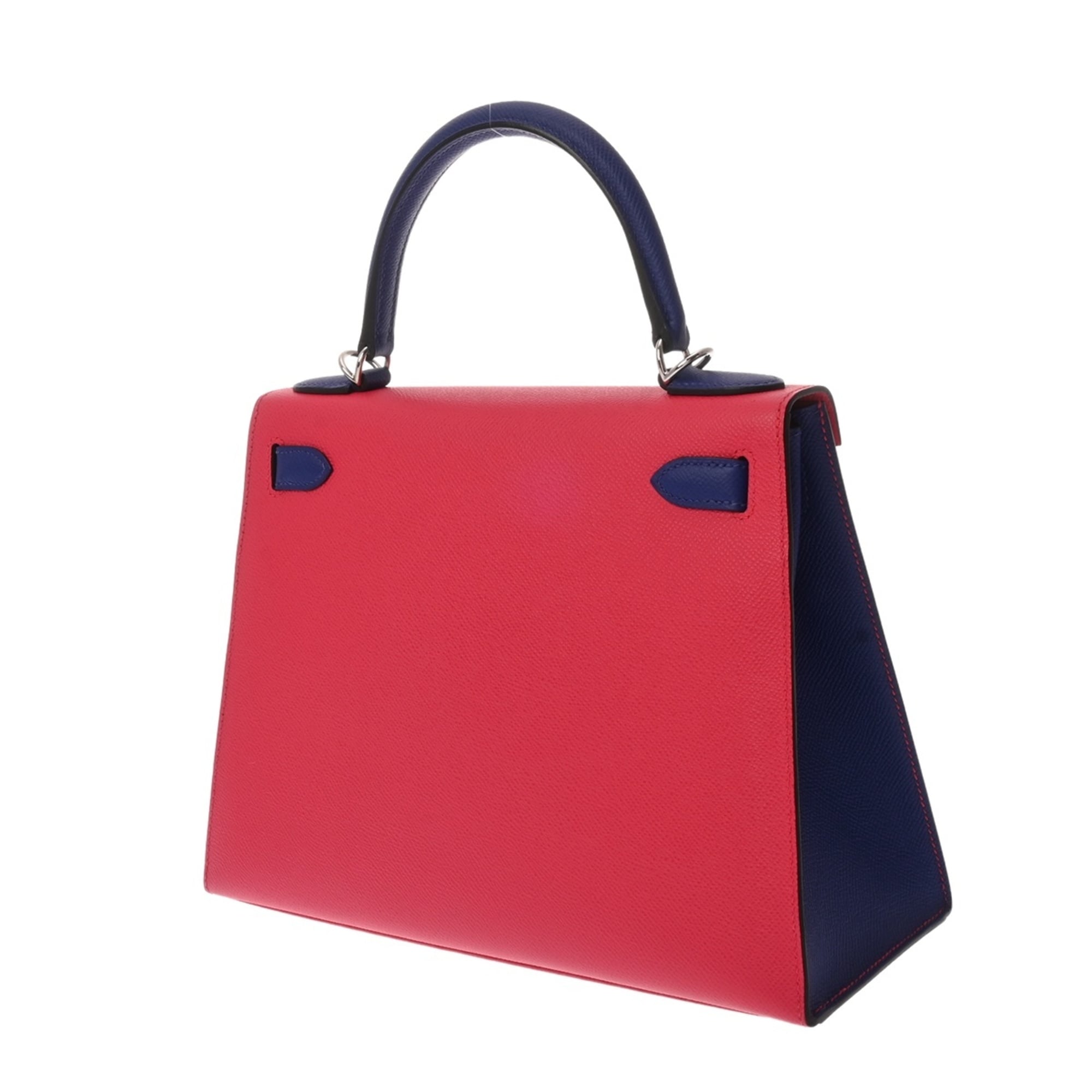 Hermes Kelly Blue Electric Epsom Leather Handbag (Pre-Owned)
