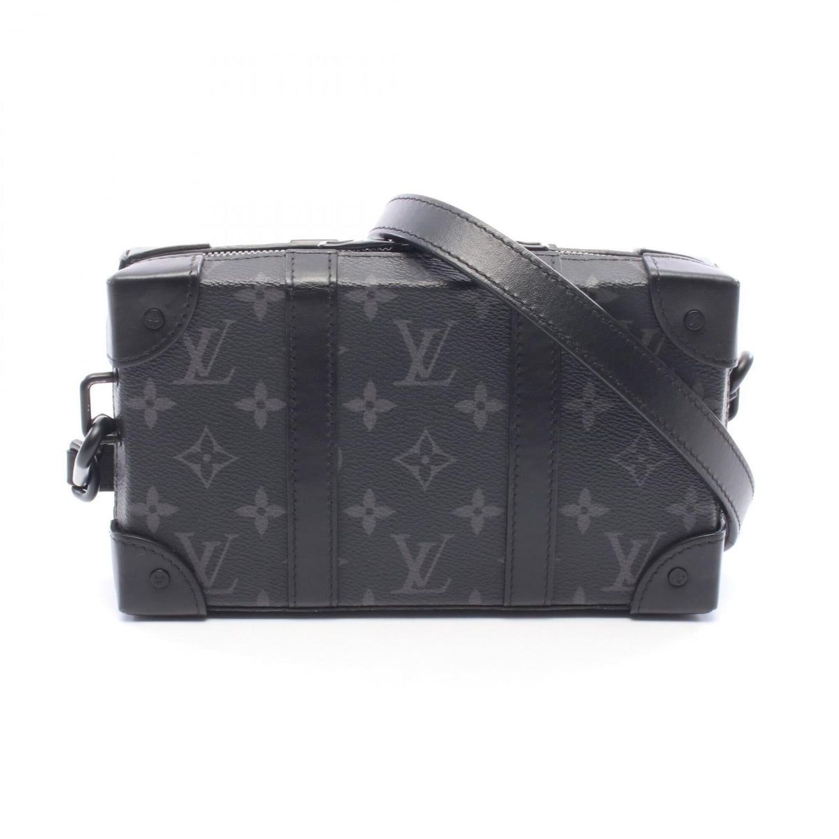 Louis Vuitton Black Coated Canvas Pvc Monogram Eclipse Leather Handbag Shoulder Bag (Pre-Owned)
