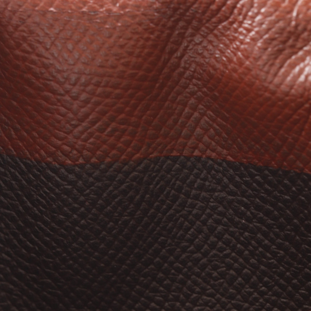 Hermes Bicolor Brown Epsom Leather Long Wallet (Bi-Fold) (Pre-Owned)