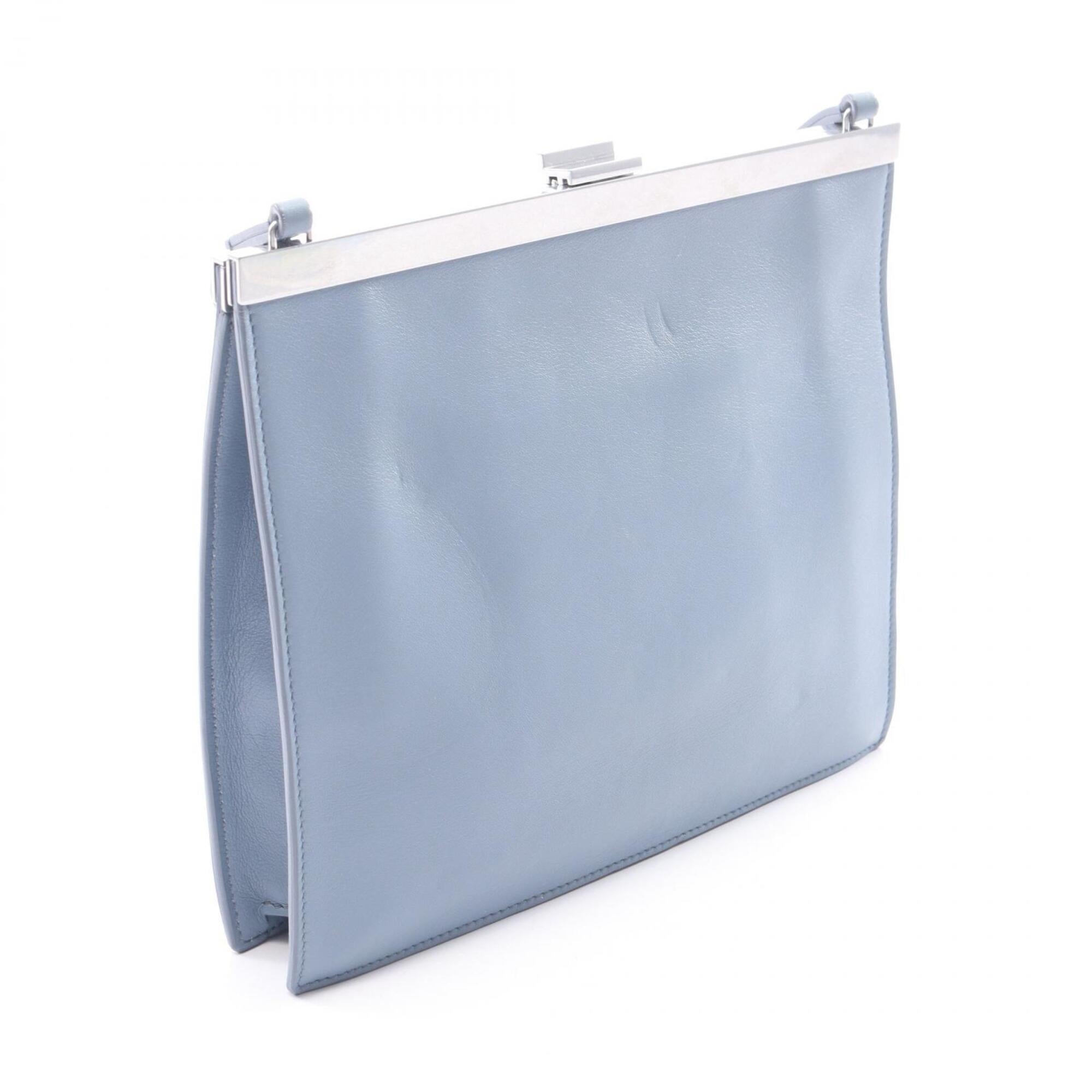 Celine Blue Leather Handbag Shoulder Bag (Pre-Owned)
