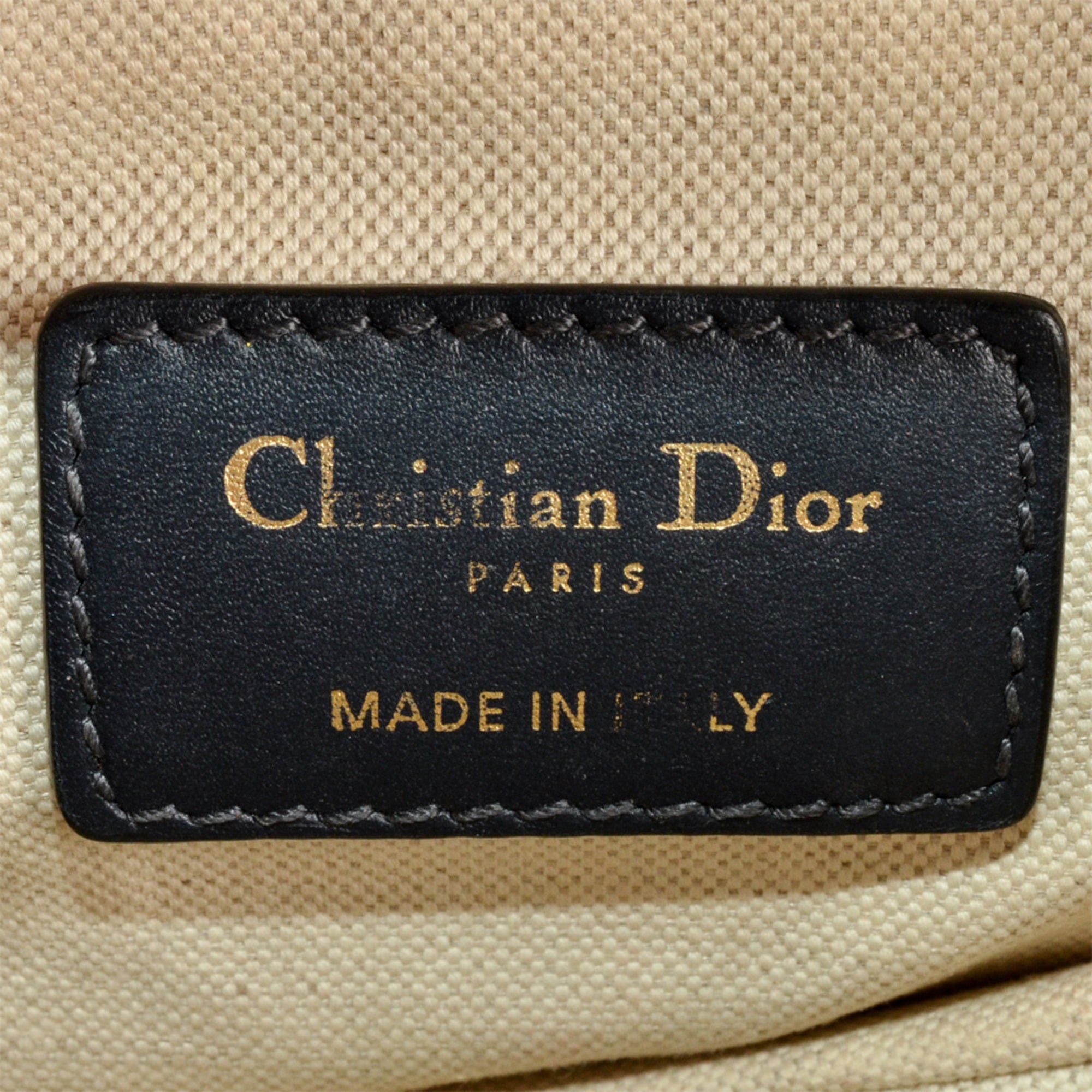 Christian Dior Navy Canvas Shoulder Bag (Pre-Owned)