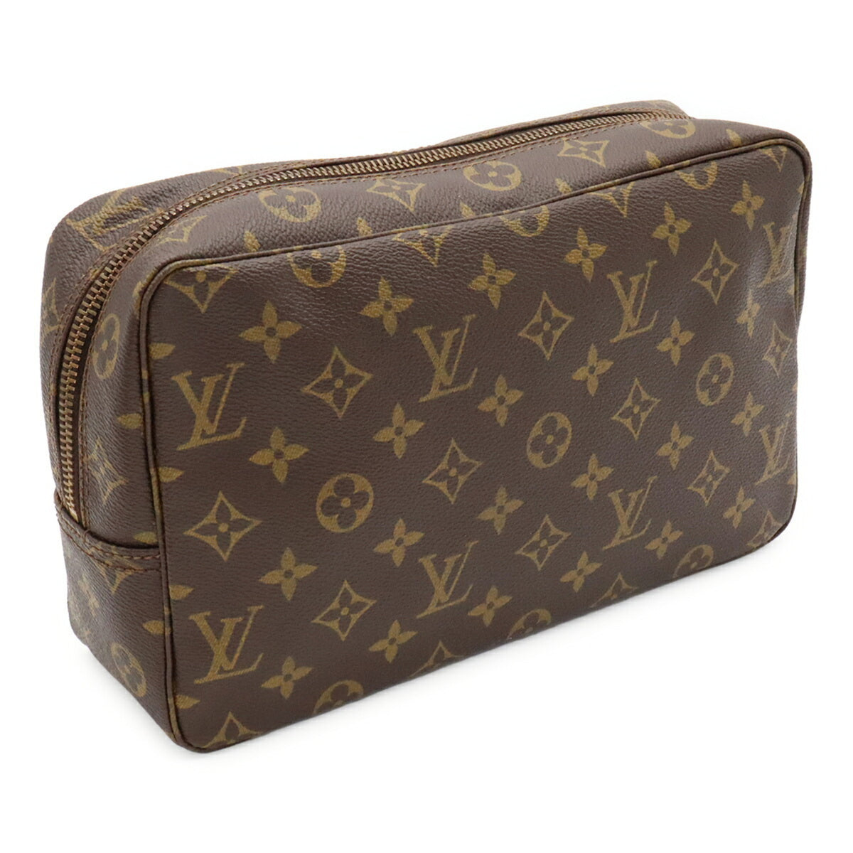 Louis Vuitton Brown Monogram Canvas Clutch Bag Pouch (Pre-Owned)
